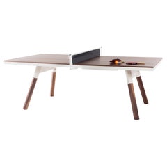 You and Me Indoor Ping Pong-Tisch von RS Barcelona aus Nussbaumholz und Weiß