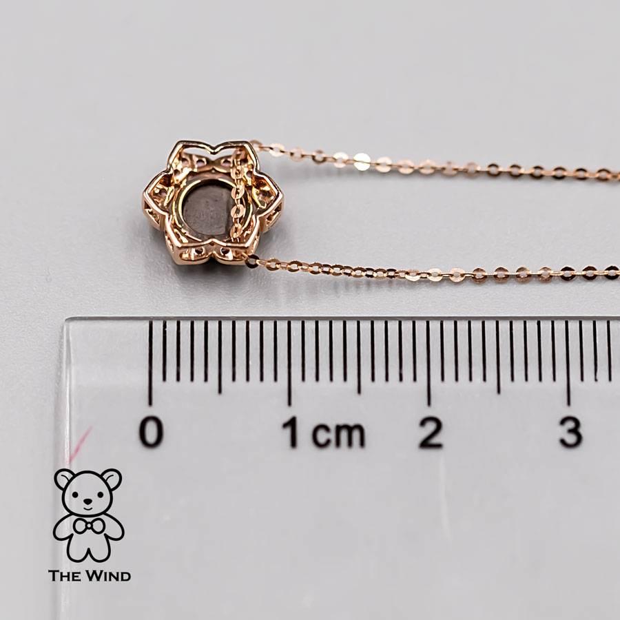Sei nel mio cuore - Ciondolo a forma di doppietta di opale australiano e zaffiro rosa 18K Rose Gol In condizioni Nuovo in vendita a Suwanee, GA