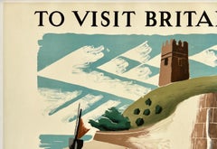 Puoi essere sicuro della follia di SHELL CHANTER Poster di viaggio britannico originale d'epoca