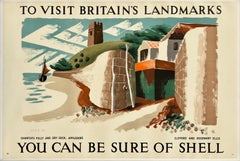 Puoi essere sicuro della follia di SHELL CHANTER Poster di viaggio britannico originale d'epoca