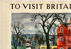 YOU CAN BE SURE OF SHELL - DARLEY ABBEY Original Vintage British Travel Poster