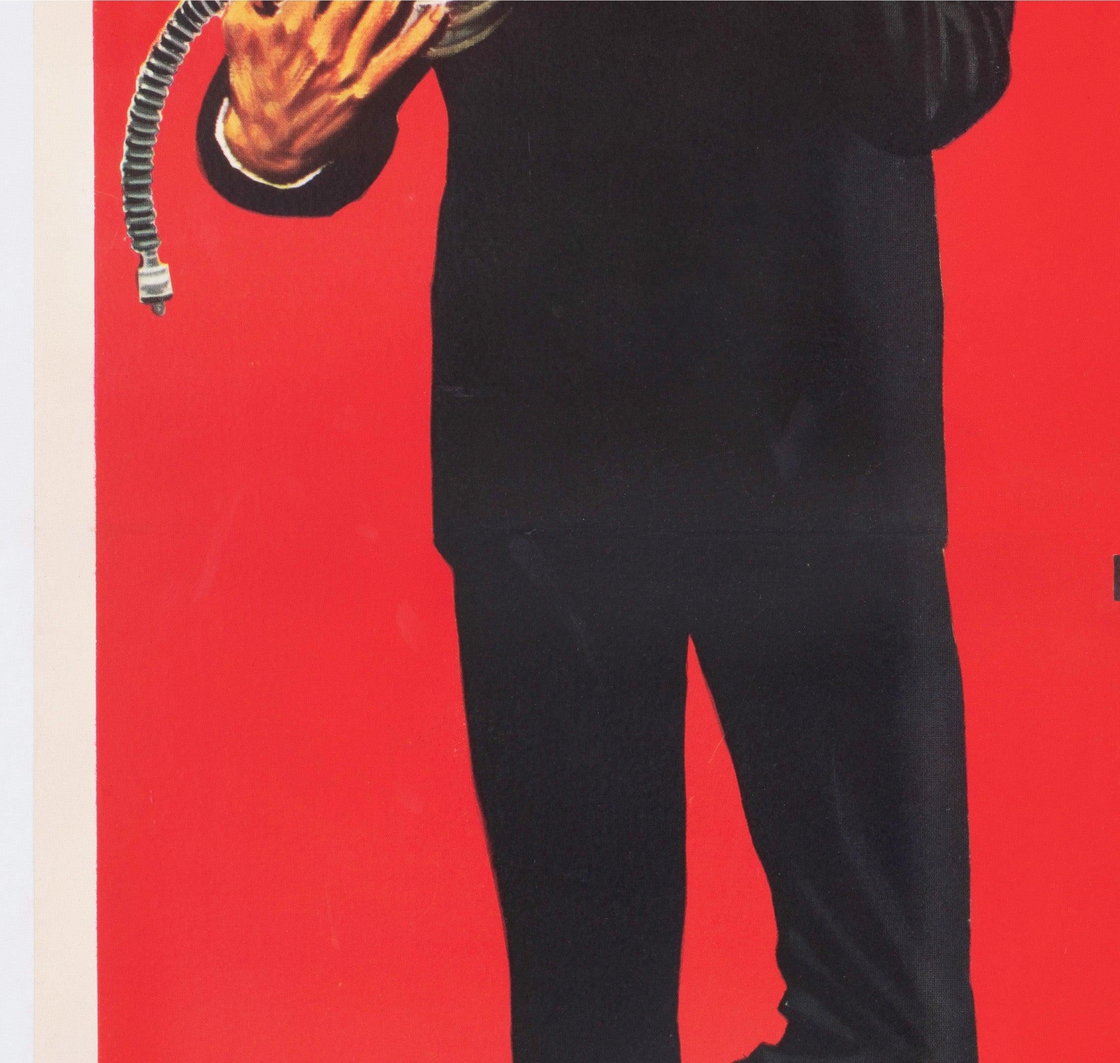 Linen You Only Live Twice 1967 Italian 1 Sheet Film Poster, Robert McGinnis For Sale