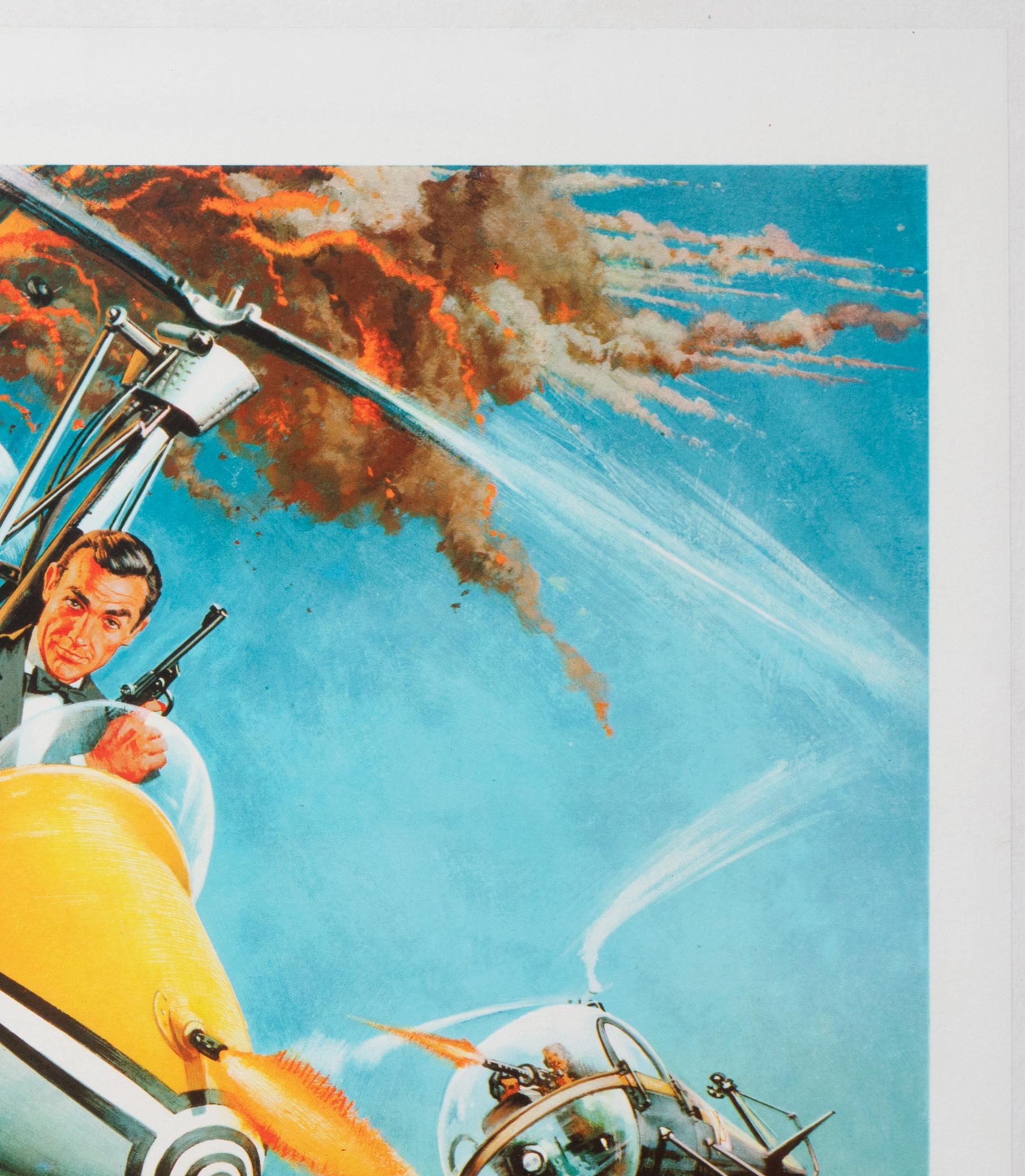 Sólo se vive dos veces 1967 UK Quad Style B Film Movie Poster, Frank McCarthy siglo XX en venta