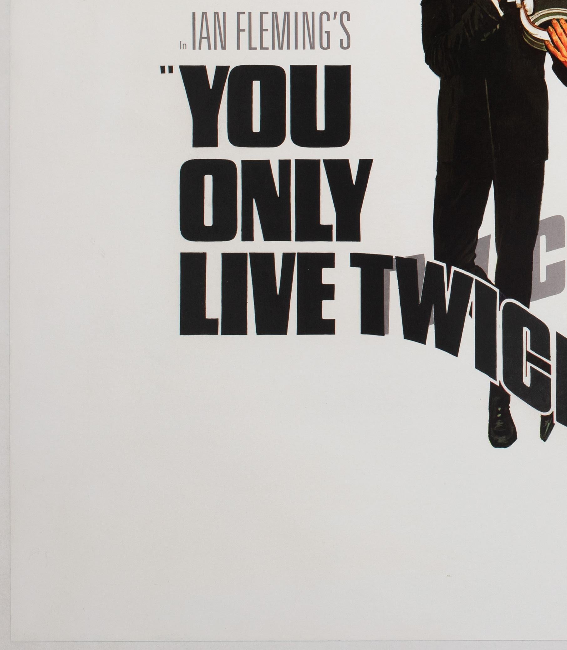 Sólo se vive dos veces 1967 UK Quad Style B Film Movie Poster, Frank McCarthy Lino en venta
