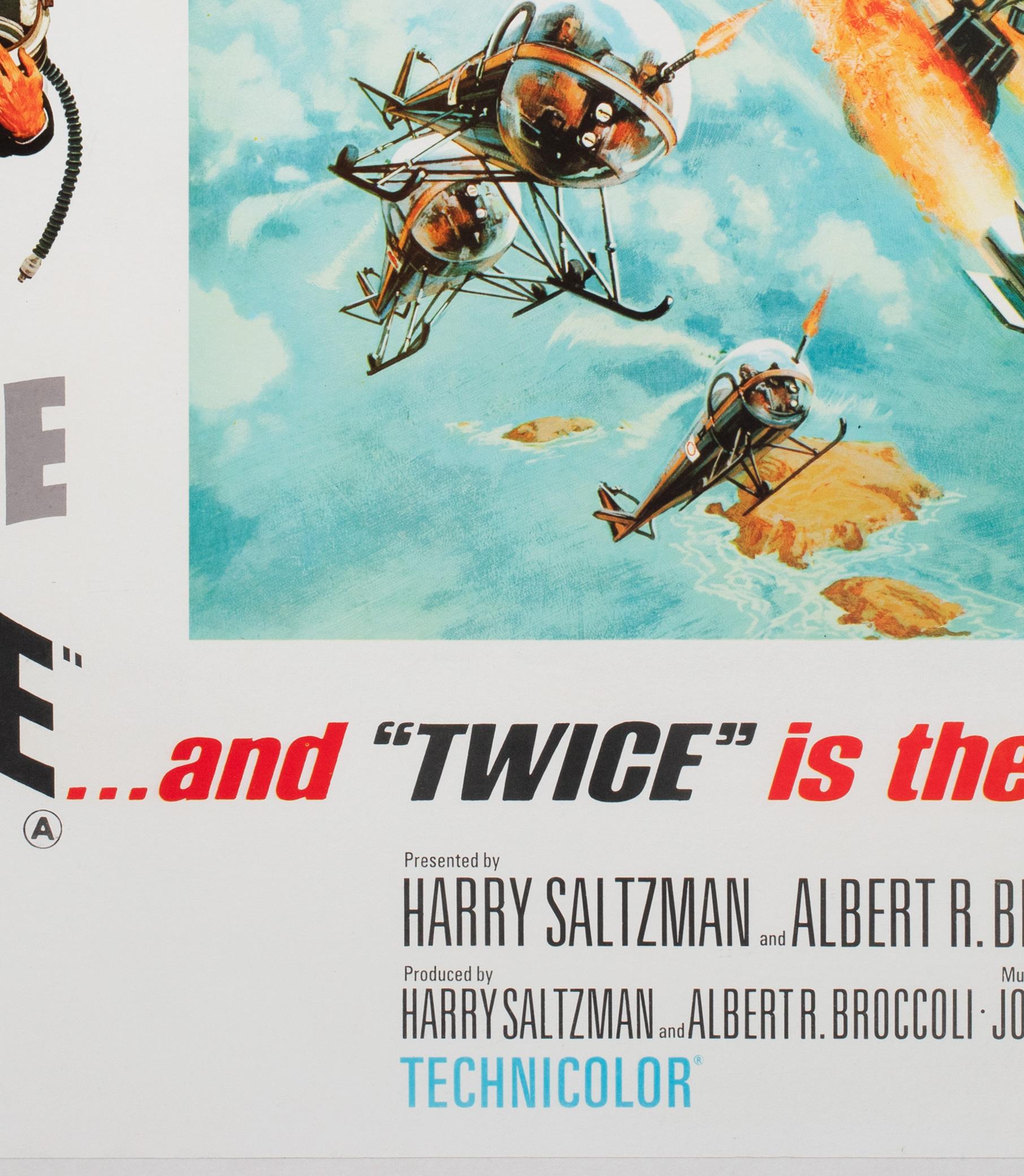 Sólo se vive dos veces 1967 UK Quad Style B Film Movie Poster, Frank McCarthy en venta 1