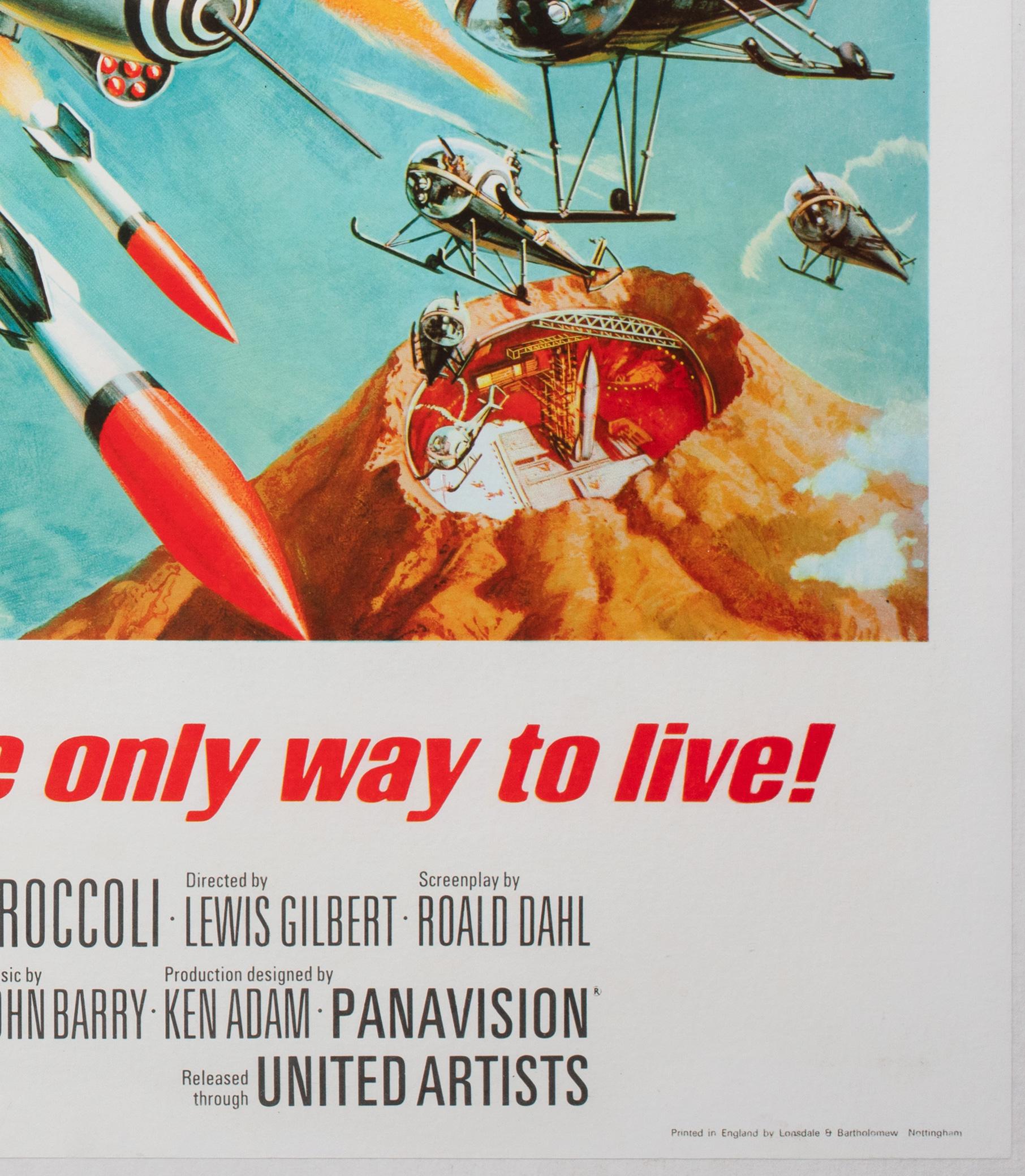 Sólo se vive dos veces 1967 UK Quad Style B Film Movie Poster, Frank McCarthy en venta 2