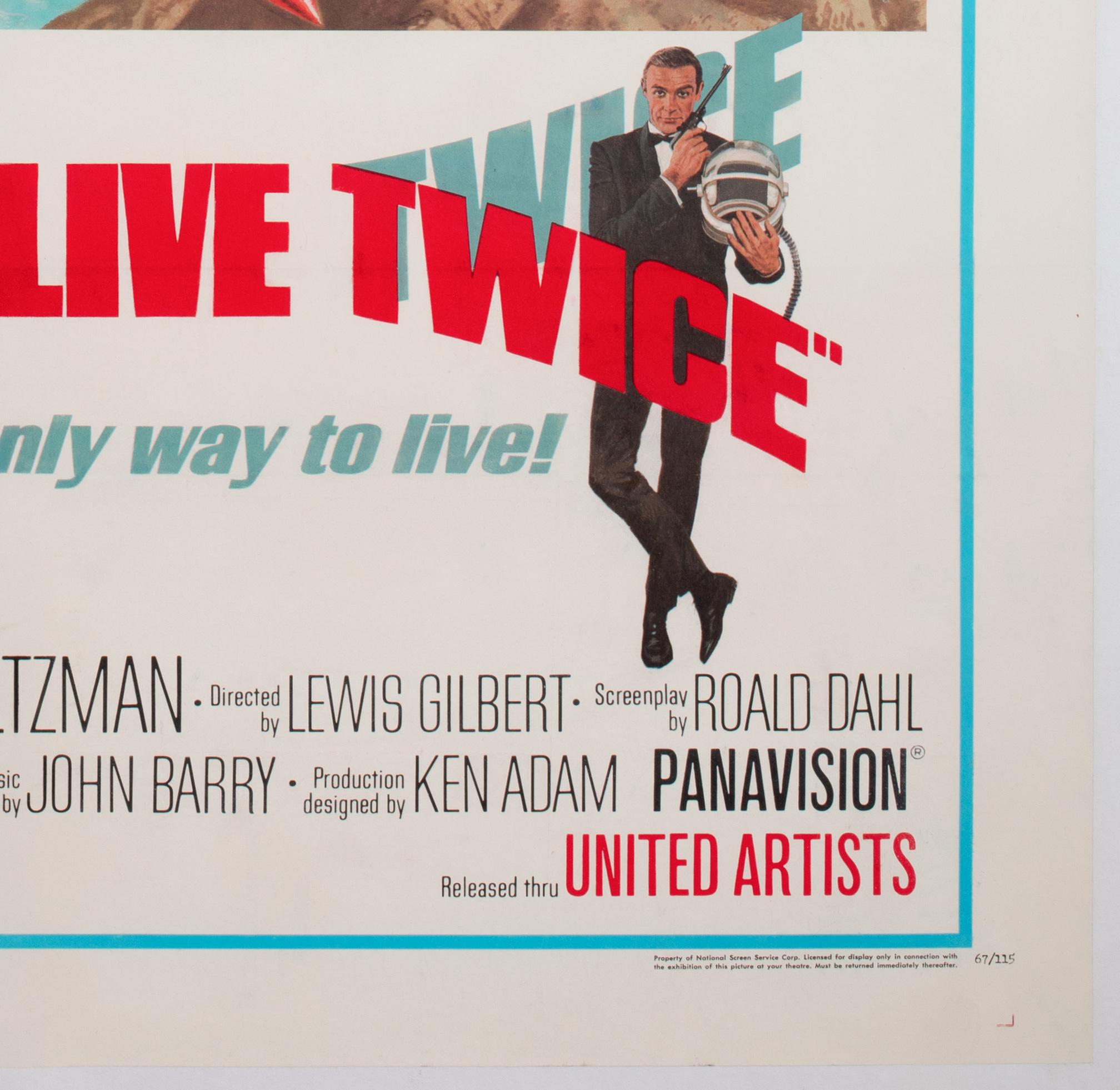 You Only Live Twice 1967 Us 1 Sheet Style B Film Movie Poster, Frank McCarthy 2