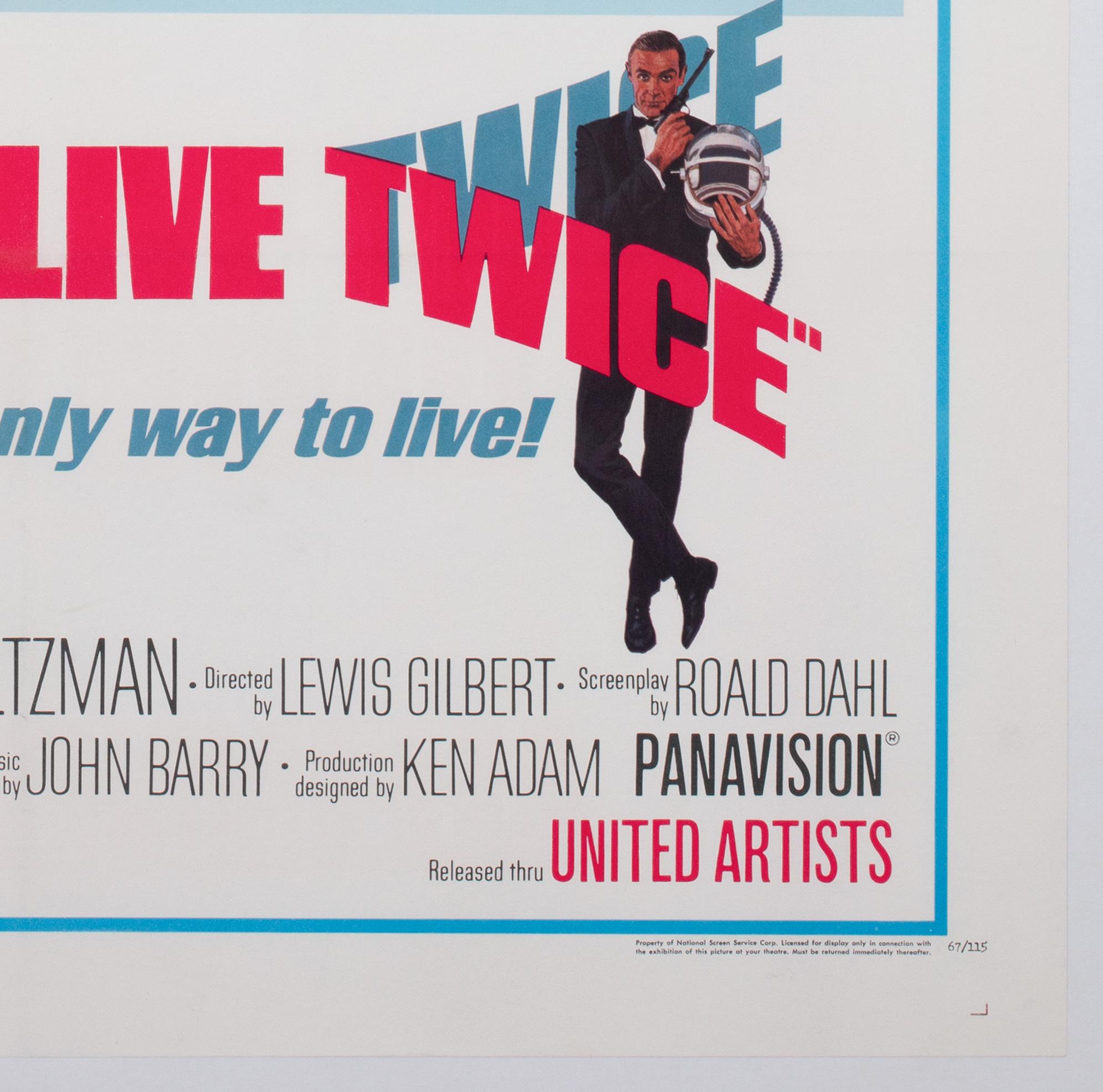 „You Only Live Twice“, C Bath Tub, Filmplakat, „ Us 1 Sheet Style“, McCarthy, 1967 im Angebot 3