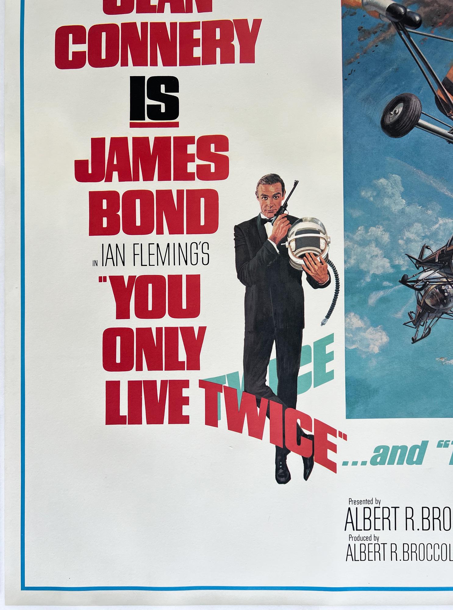You Only Live Twice 1967 US Subway Film Movie Poster Robert McGinnis Excellent état - En vente à Bath, Somerset