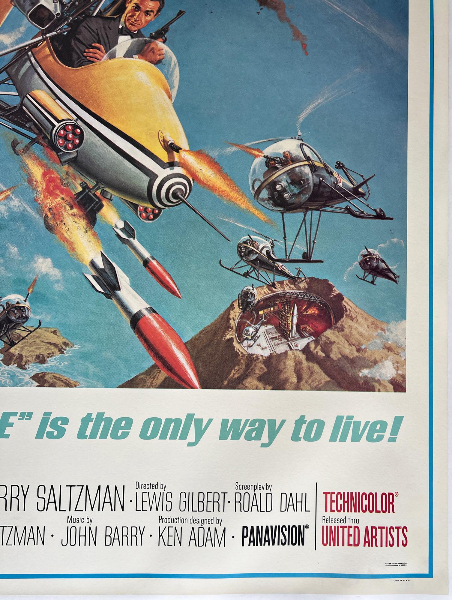 You Only Live Twice 1967 US Subway Film Movie Poster Robert McGinnis en vente 2