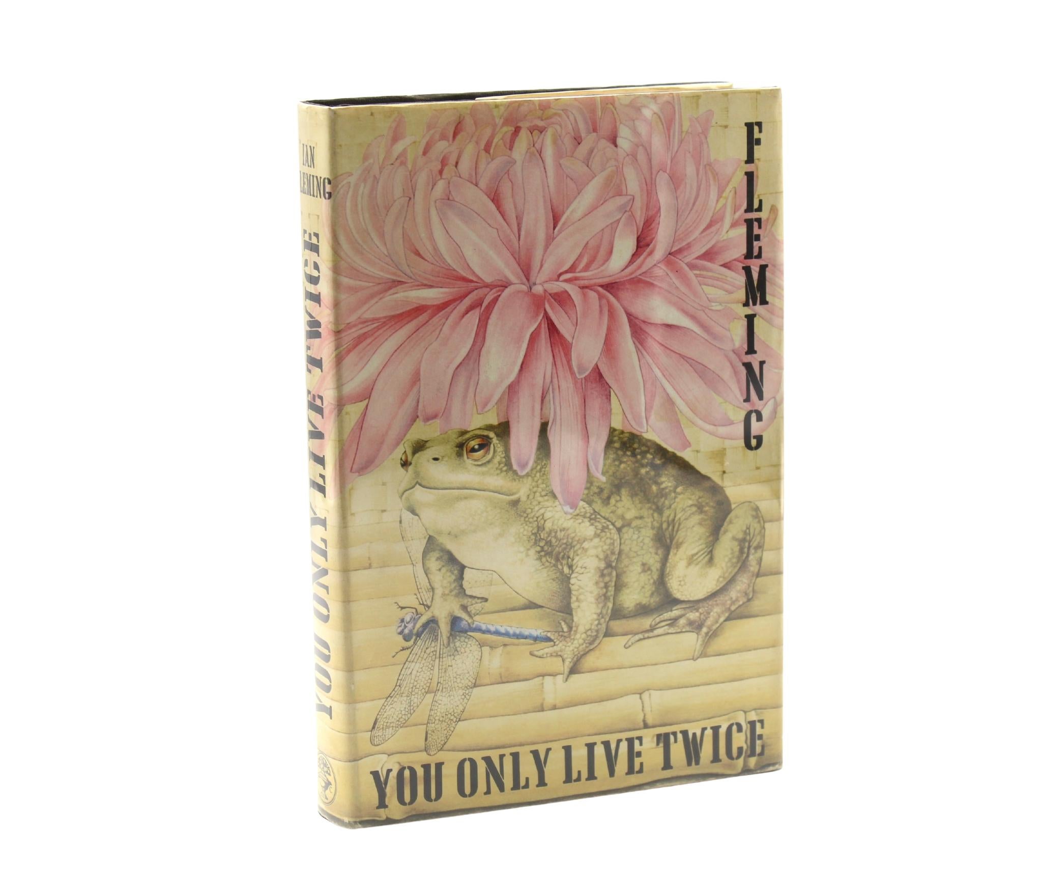 Fleming, Ian, You Only Live Twice. London: Jonathan Cape, 1964. First edition. Octavo. In the original publisher’s black cloth boards with the front lettered in gilt and spine titled in silver. Original unclipped dust jacket.
Presented is the first