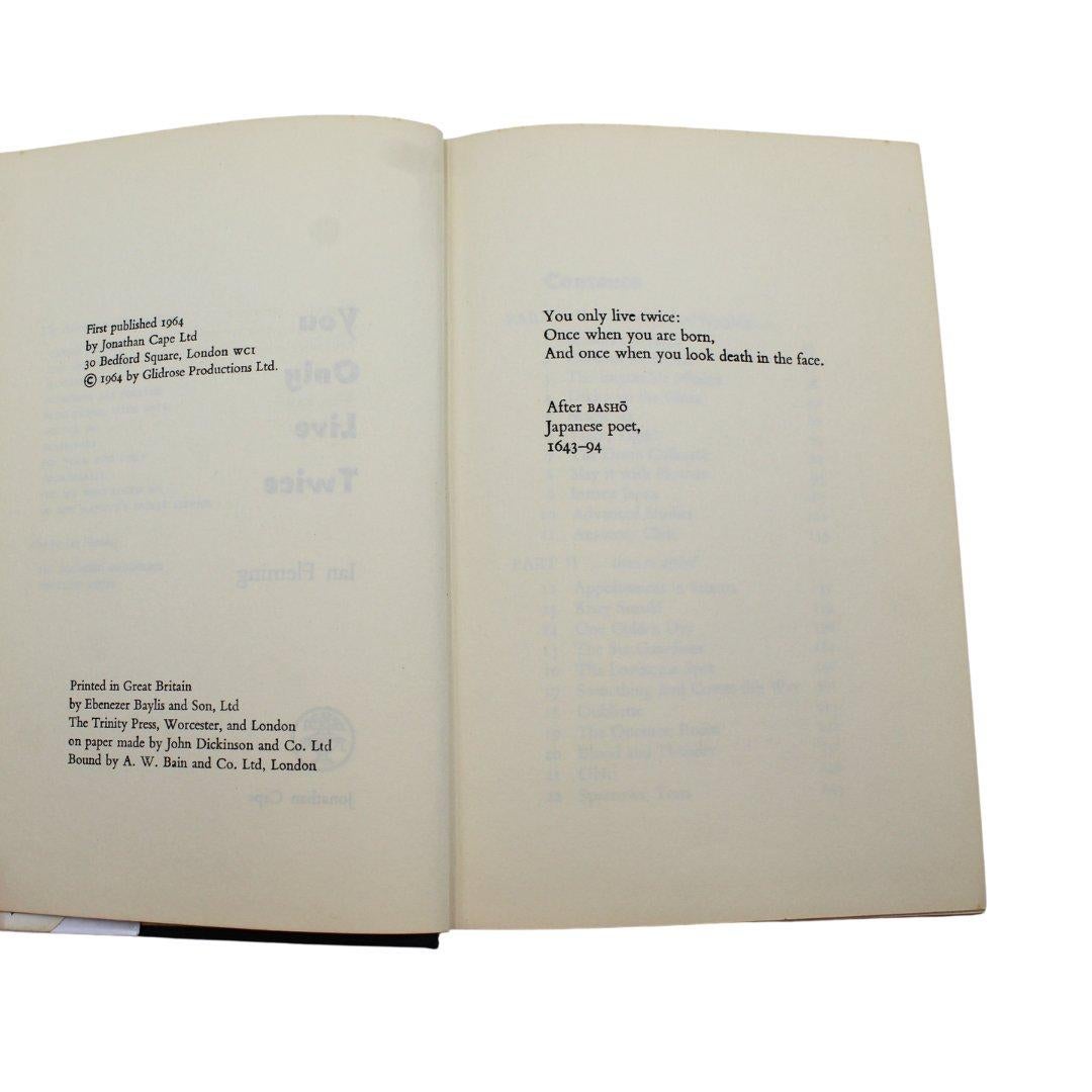 Mid-20th Century You Only Live Twice by Ian Fleming, First Edition, in Original Dust Jacket, 1964