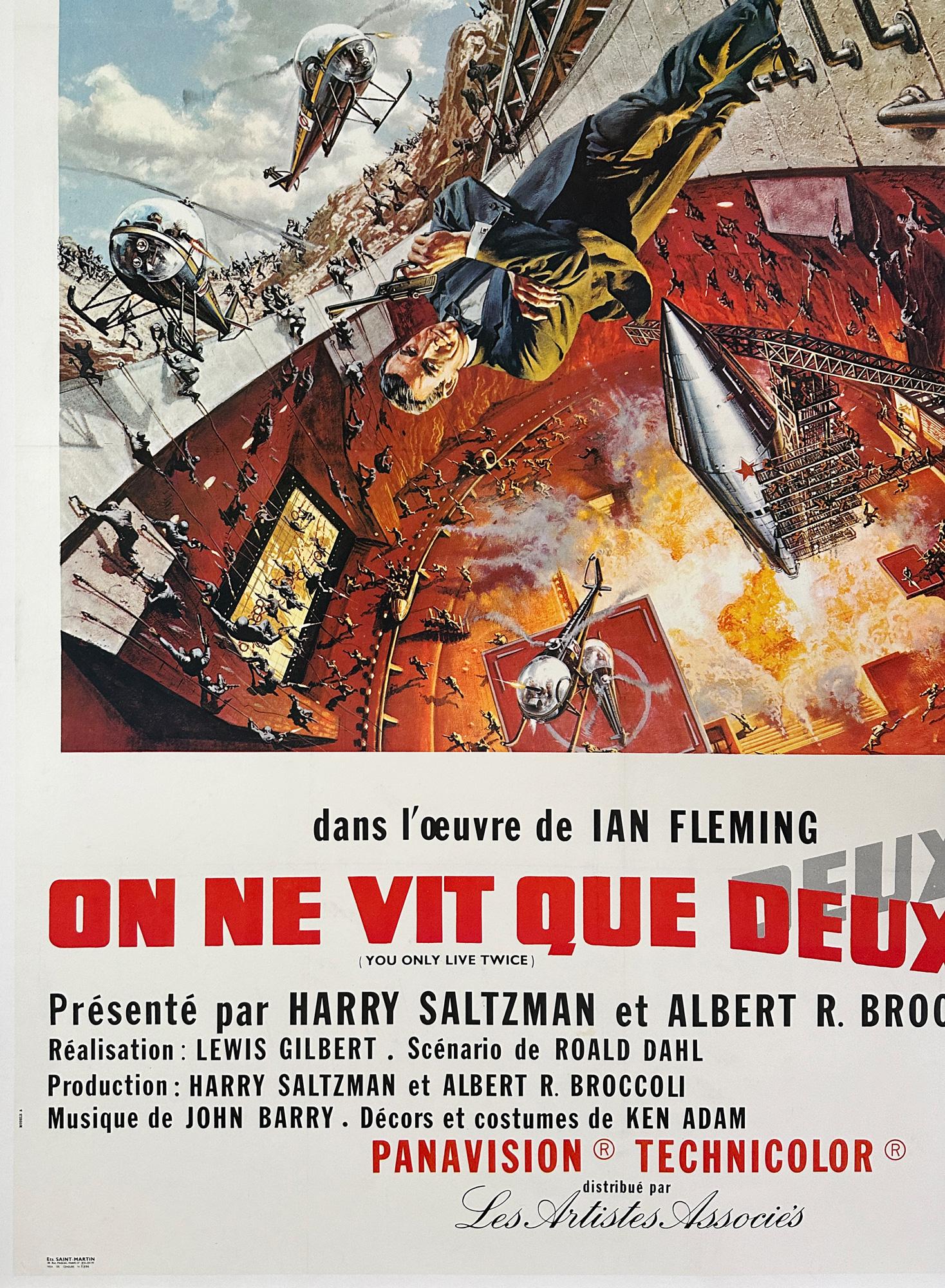 Sólo se vive dos veces Película original francesa, Póster, Frank McCarthy, 1967 siglo XX en venta