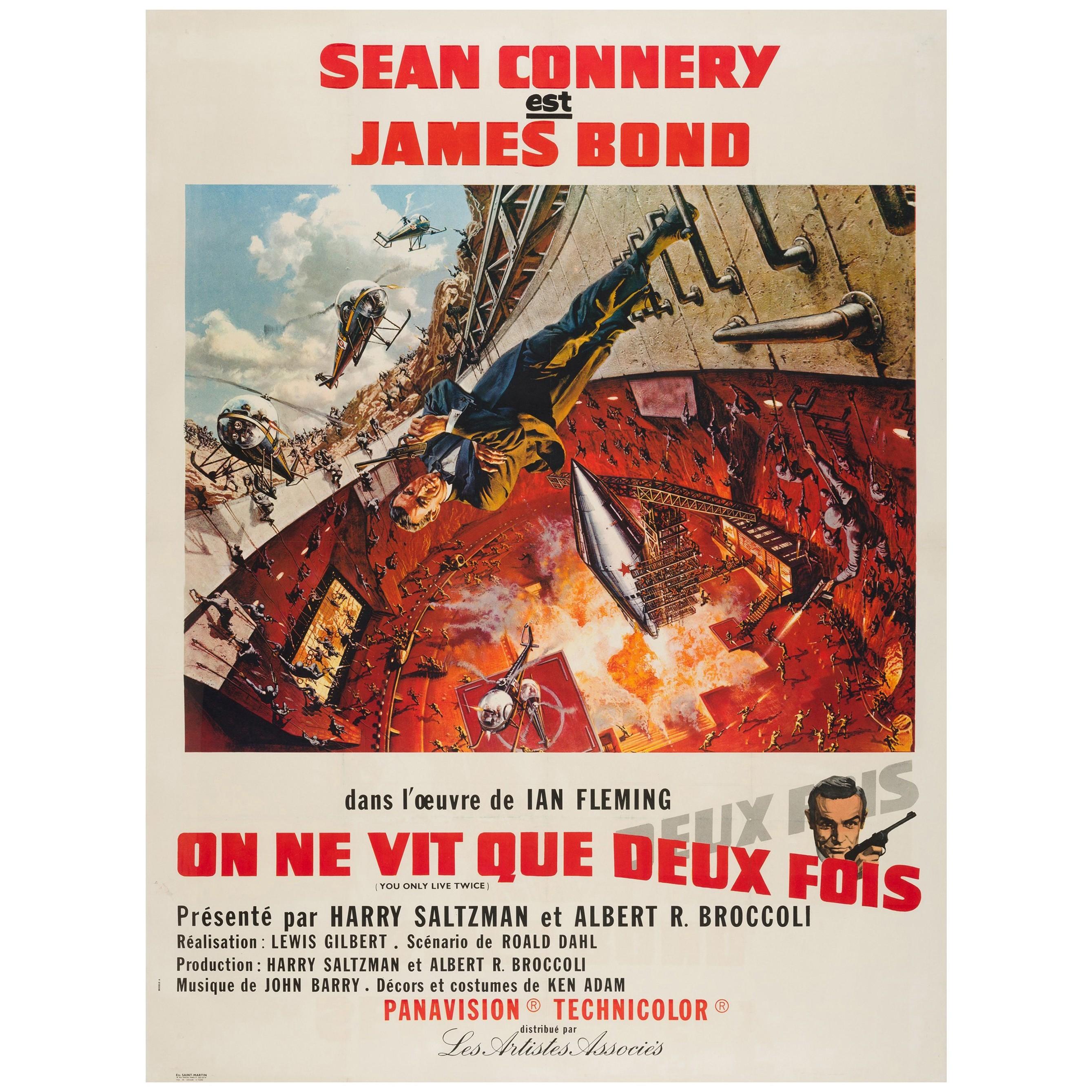 You Only Live Twice Original French Film/ Movie, Poster, Frank McCarthy, 1967