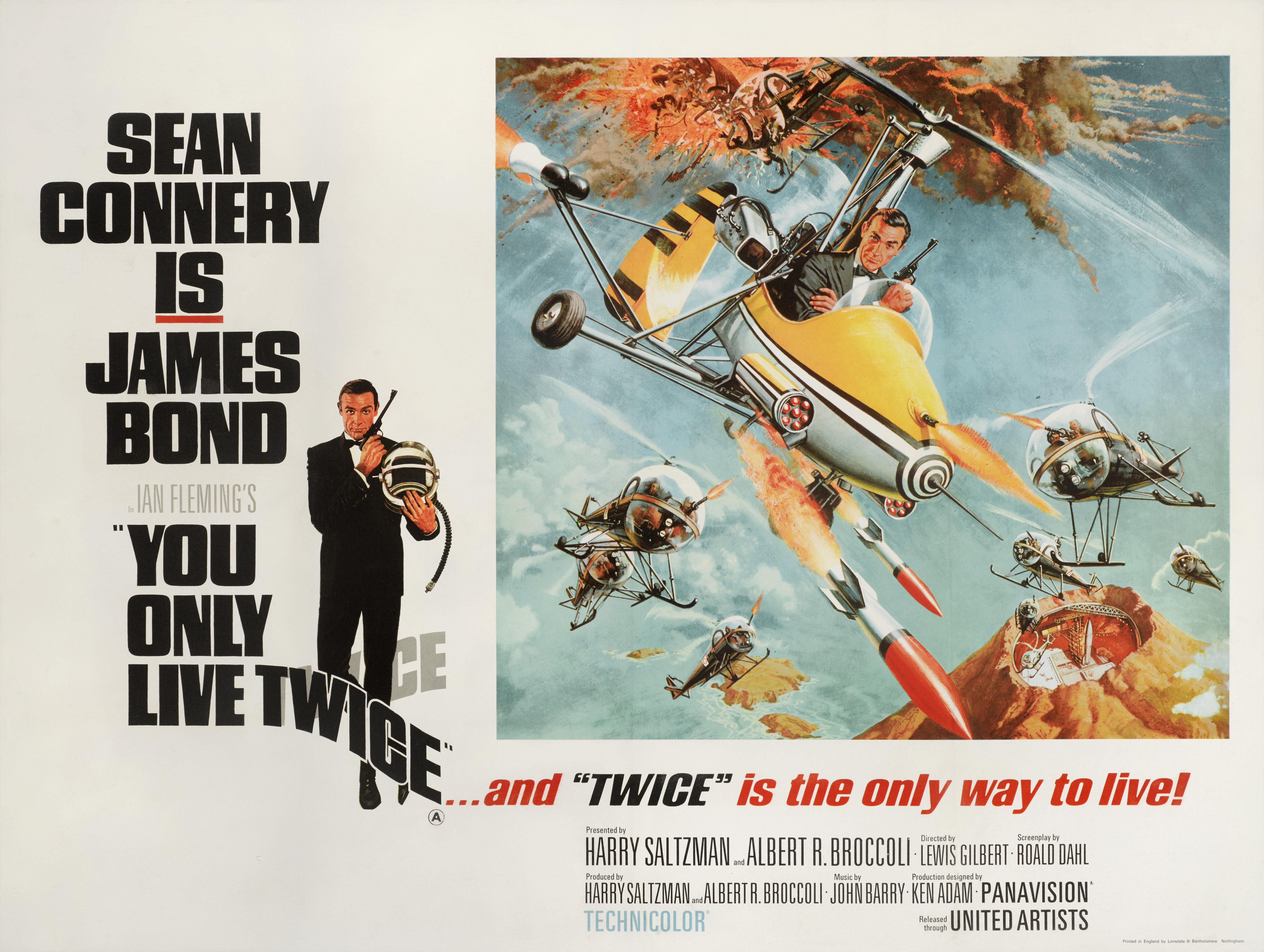British You Only Live Twice Poster- Film Poster For Sale