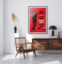 You Only Live Twice R1970s Original Italian Film Movie Commercial Poster, Bond