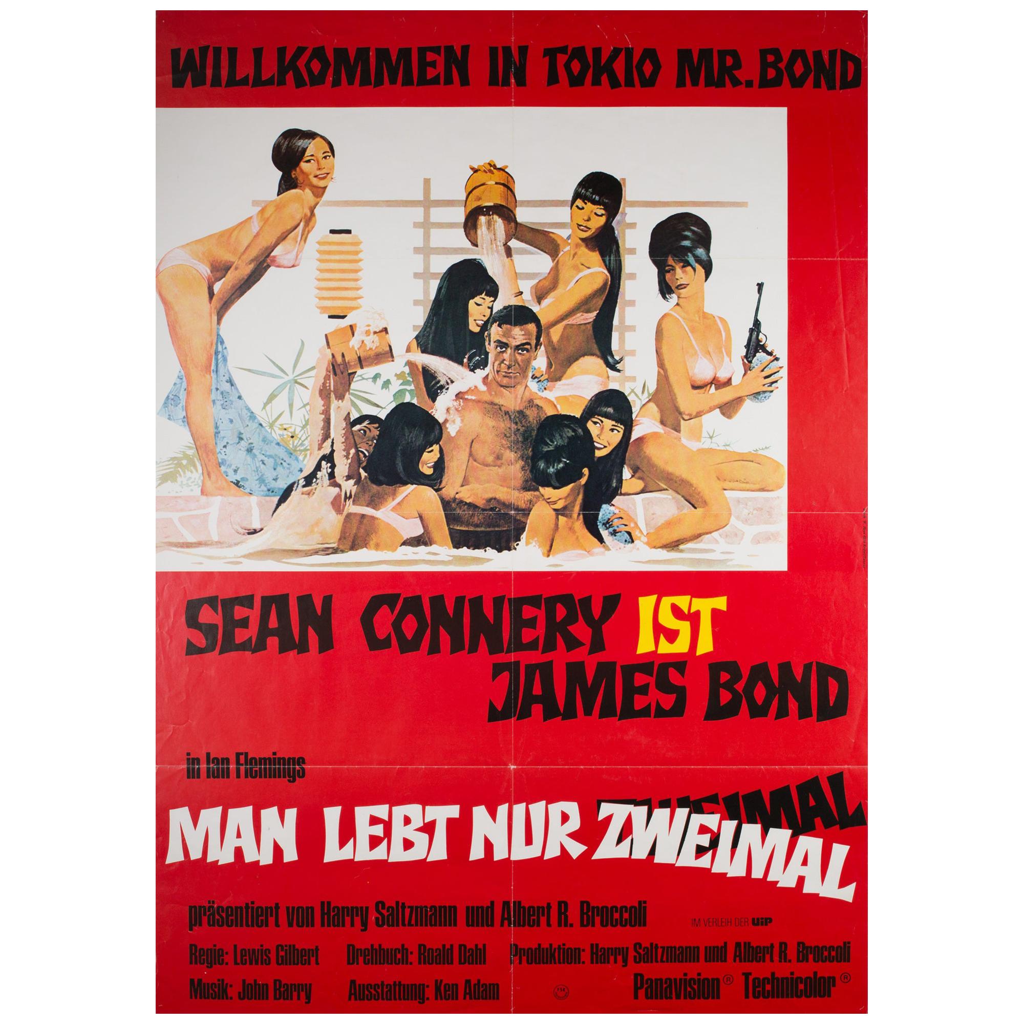 You Only Live Twice R1980s German James Bond Film Poster, McGinnis
