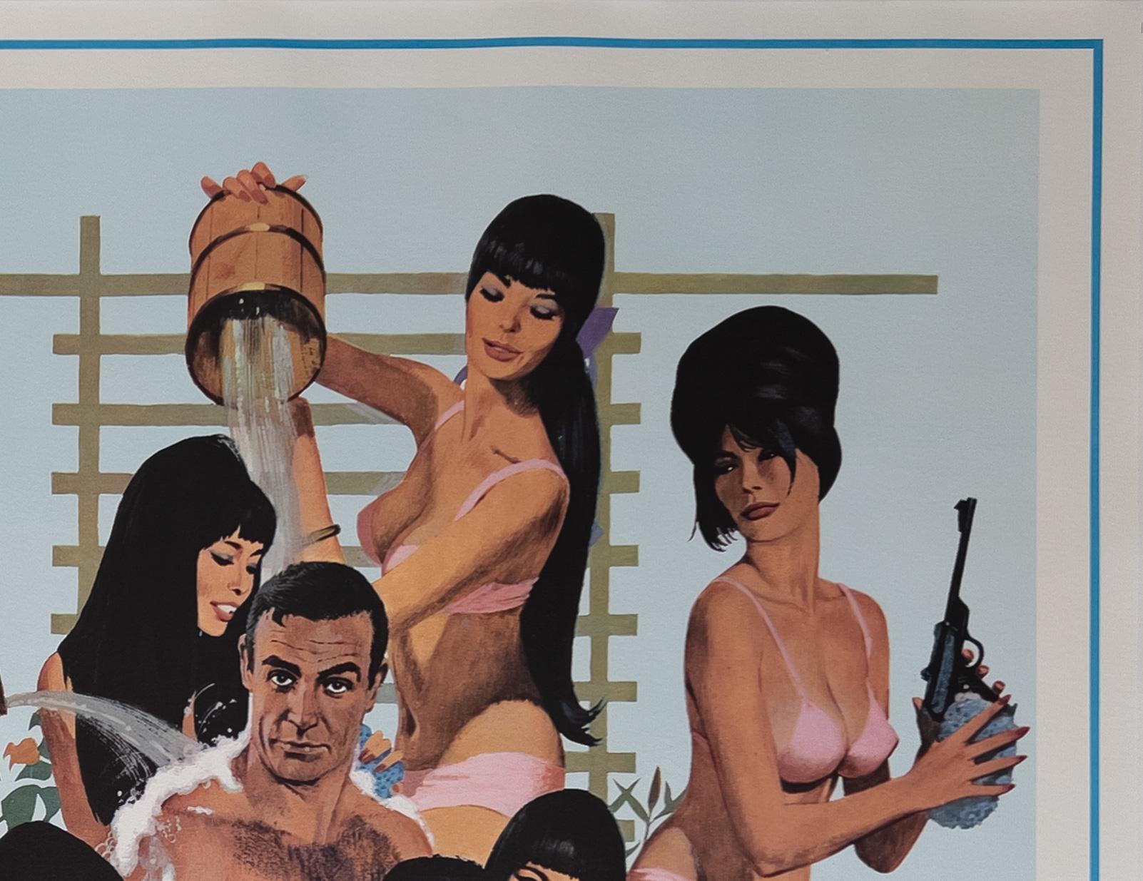 „You Only Live Twice“ US-Filmplakat SUBWAY, Bath Tub, MCGINNIS, James Bond 1967 (20. Jahrhundert) im Angebot