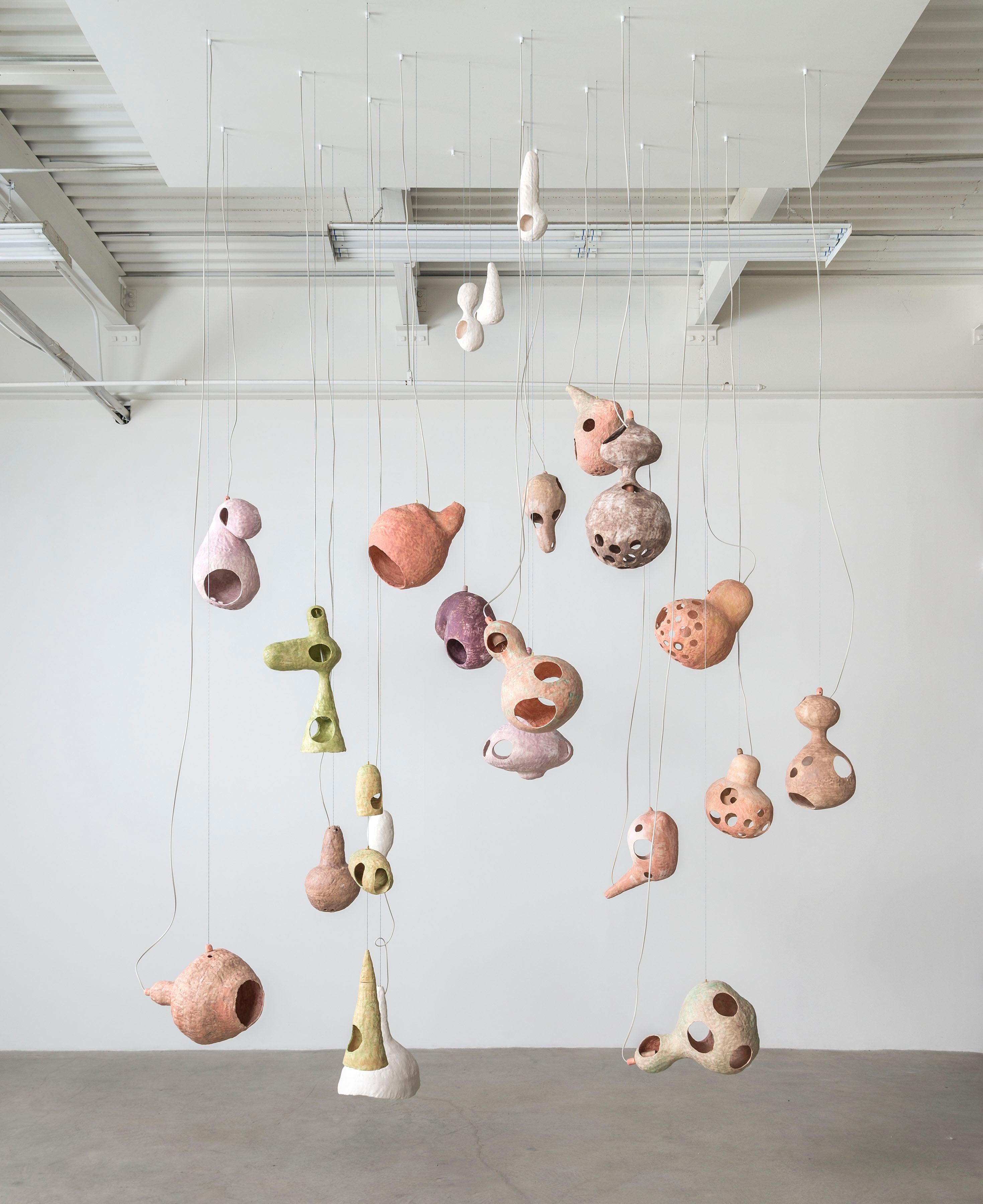 You See a Sheep Chandelier by Yuko Nishikawa In Excellent Condition For Sale In Brooklyn, NY
