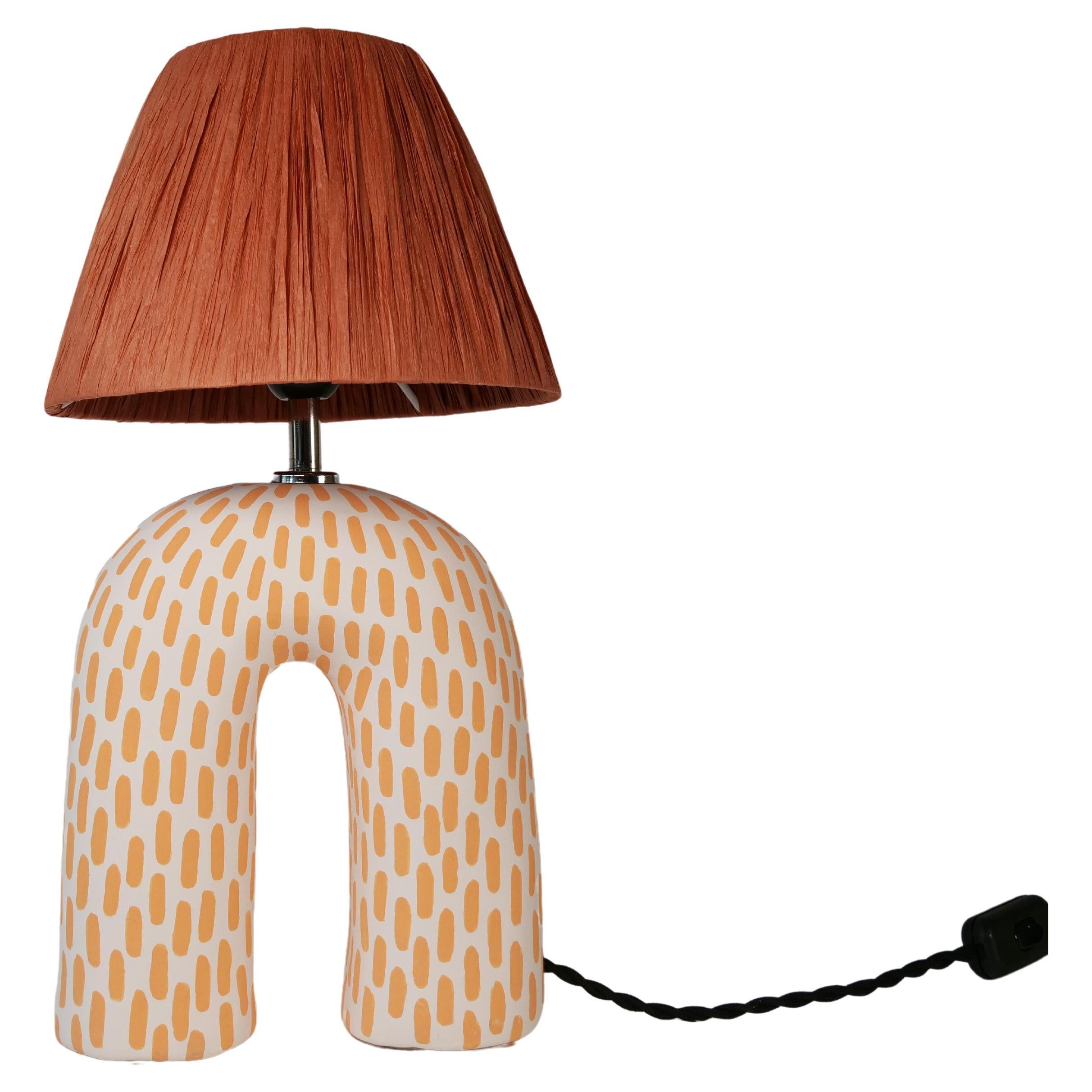 'You' Table Lamp - Tangerine Dash (Matte) For Sale