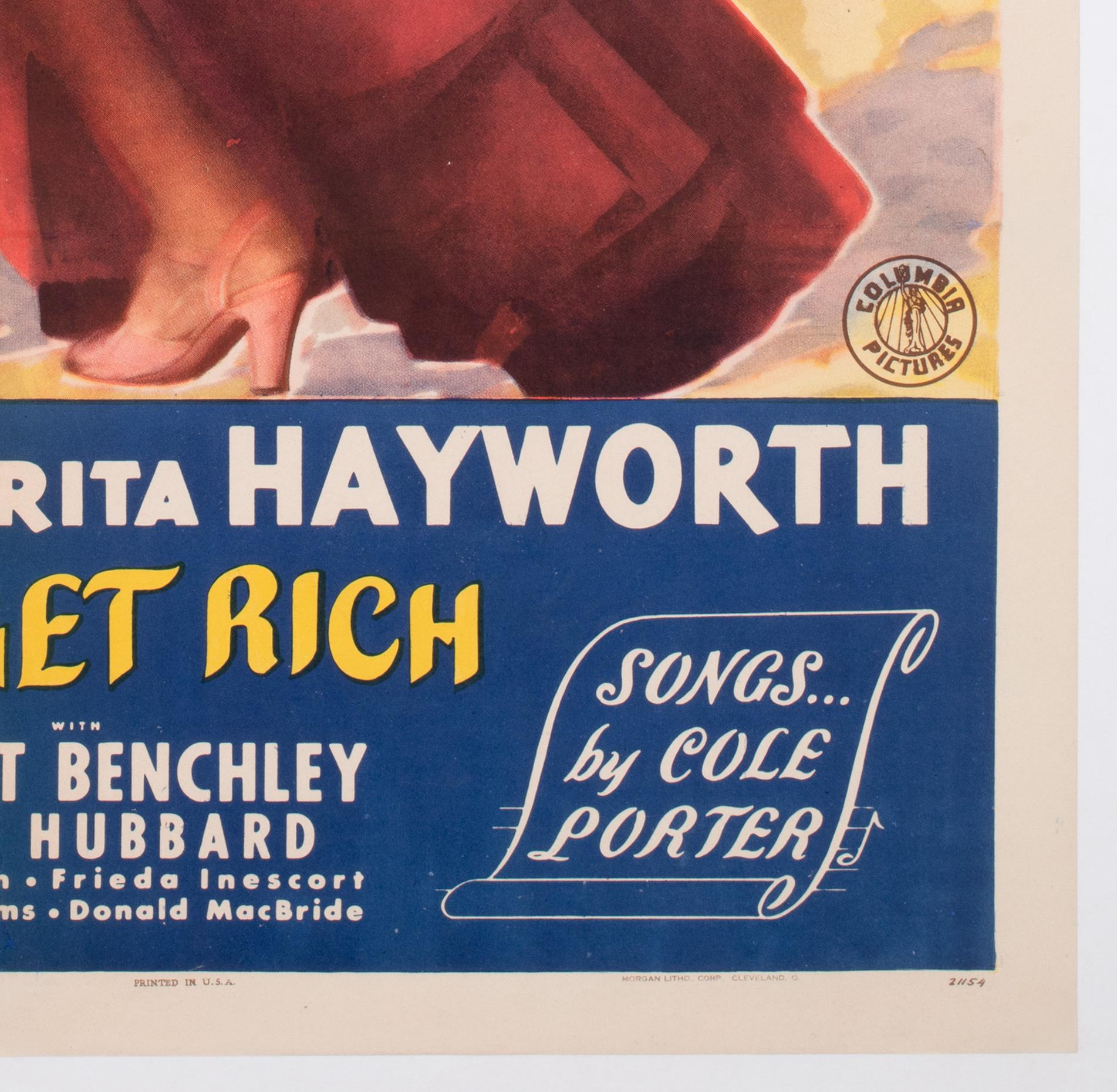 YOU'LL NEVER GET RICH 1941 US 1 Sheet  Film Movie Poster, Astaire and Hayworth For Sale 2