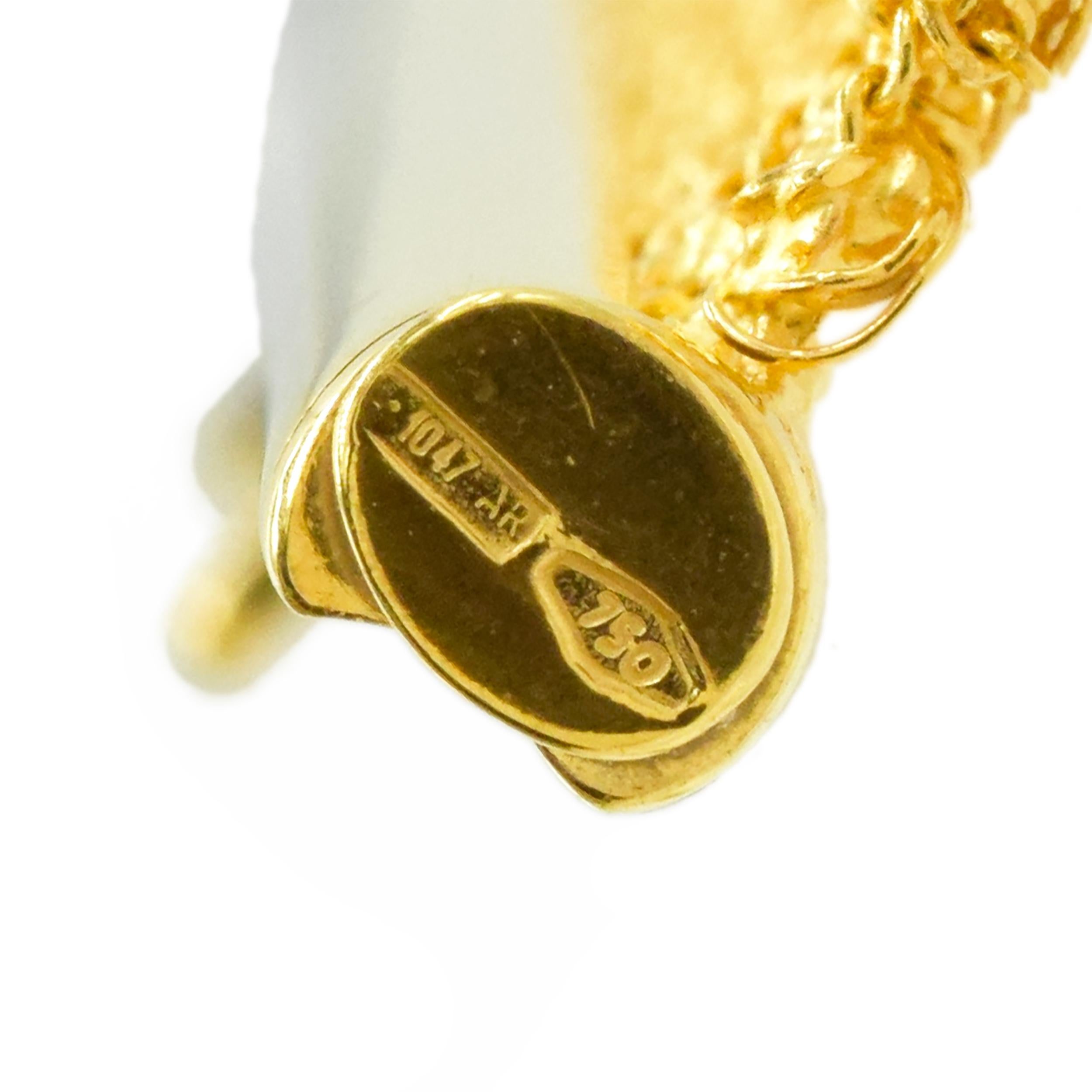 Youmna 18k  Gold Mesh  Bracelet For Sale 2