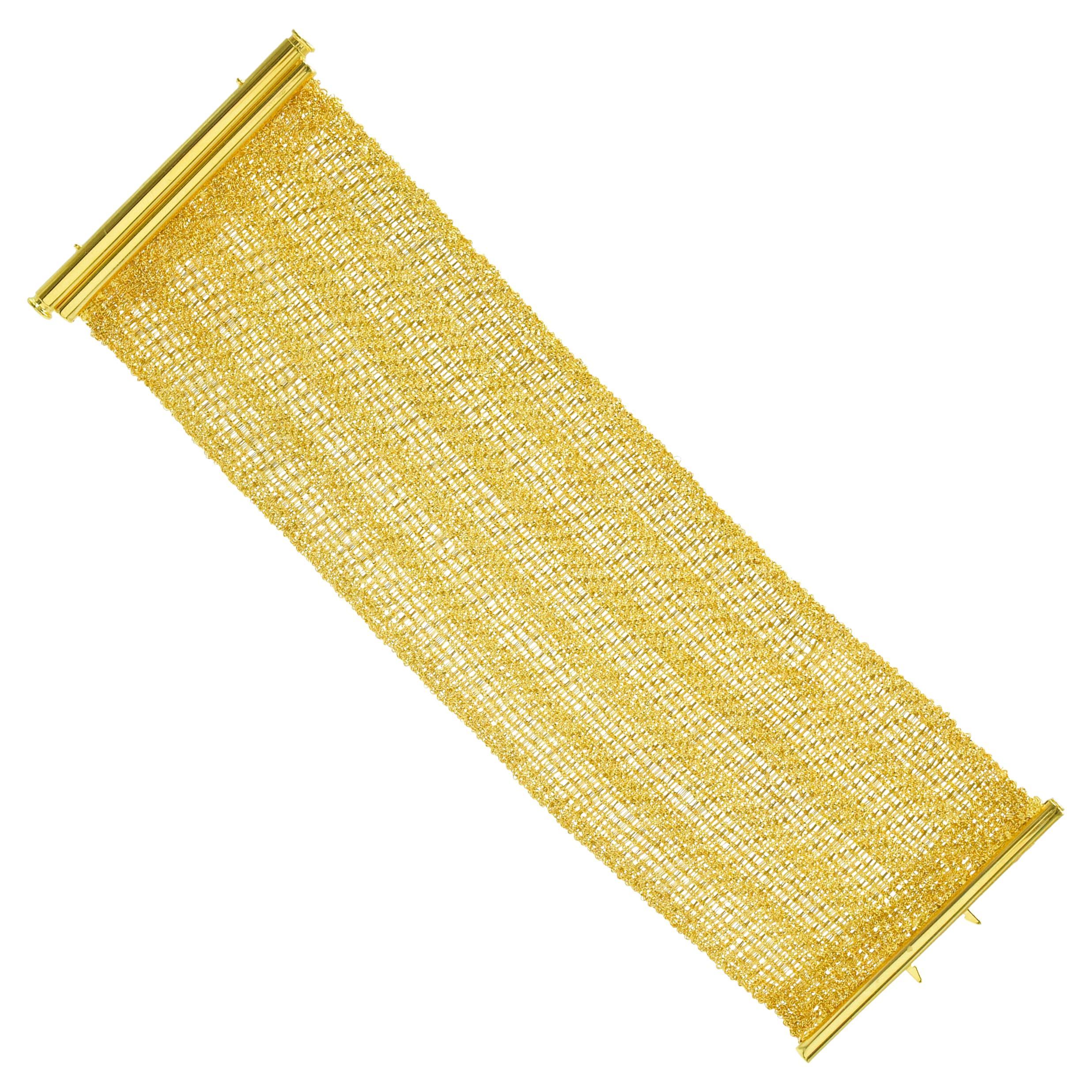 Youmna 18k  Gold Mesh  Bracelet