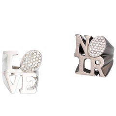 Youmna Fine Jewellery 18 Karat White Gold Diamond Cocktail Ring