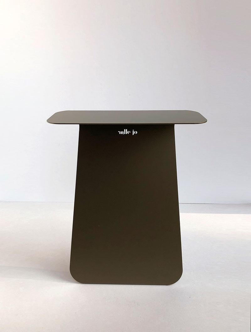 Post-Modern YOUMY Rectangular Bronze Side Table by Mademoiselle Jo For Sale