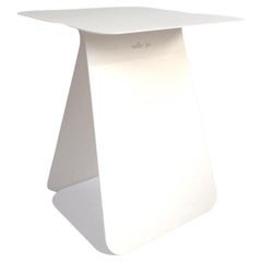 YOUMY Rectangular White Side Table by Mademoiselle Jo