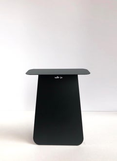 YOUMY Round Black Side Table by Mademoiselle Jo
