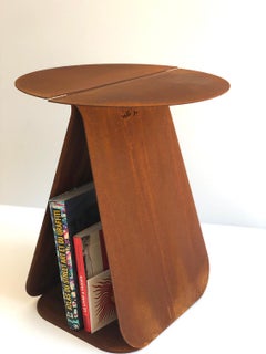YOUMY Round Corten Side Table by Mademoiselle Jo