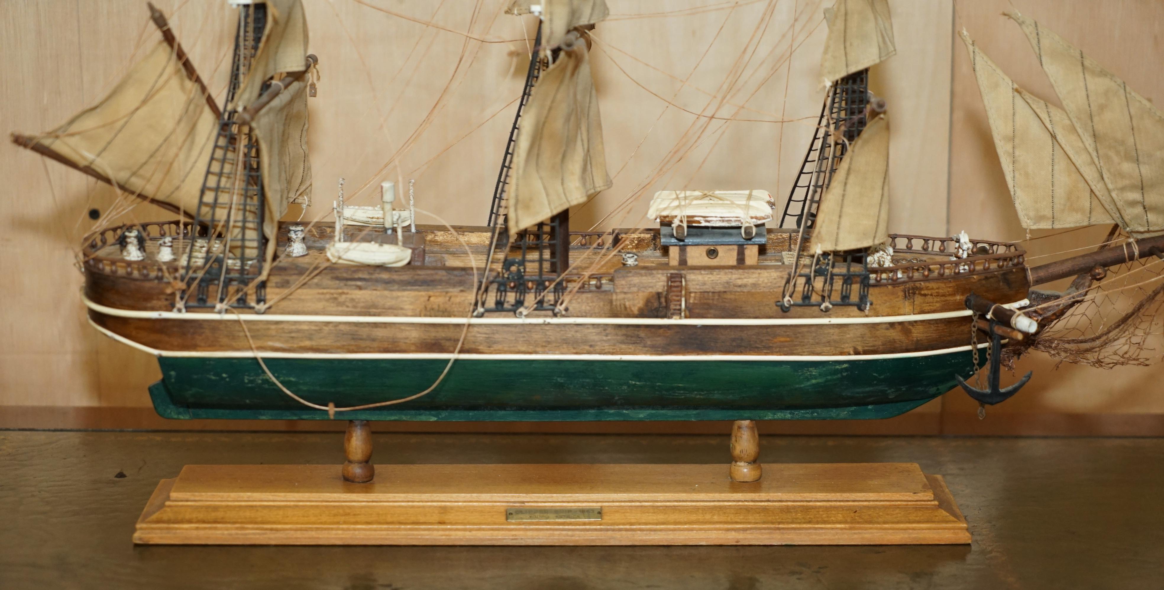 Young America Clipper Ship 1853 Modelo Representación Realista Gran Tamaño en venta 7