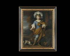 Young Boy in Festive Costume, after Oil Painting by Baroque Revival Artist