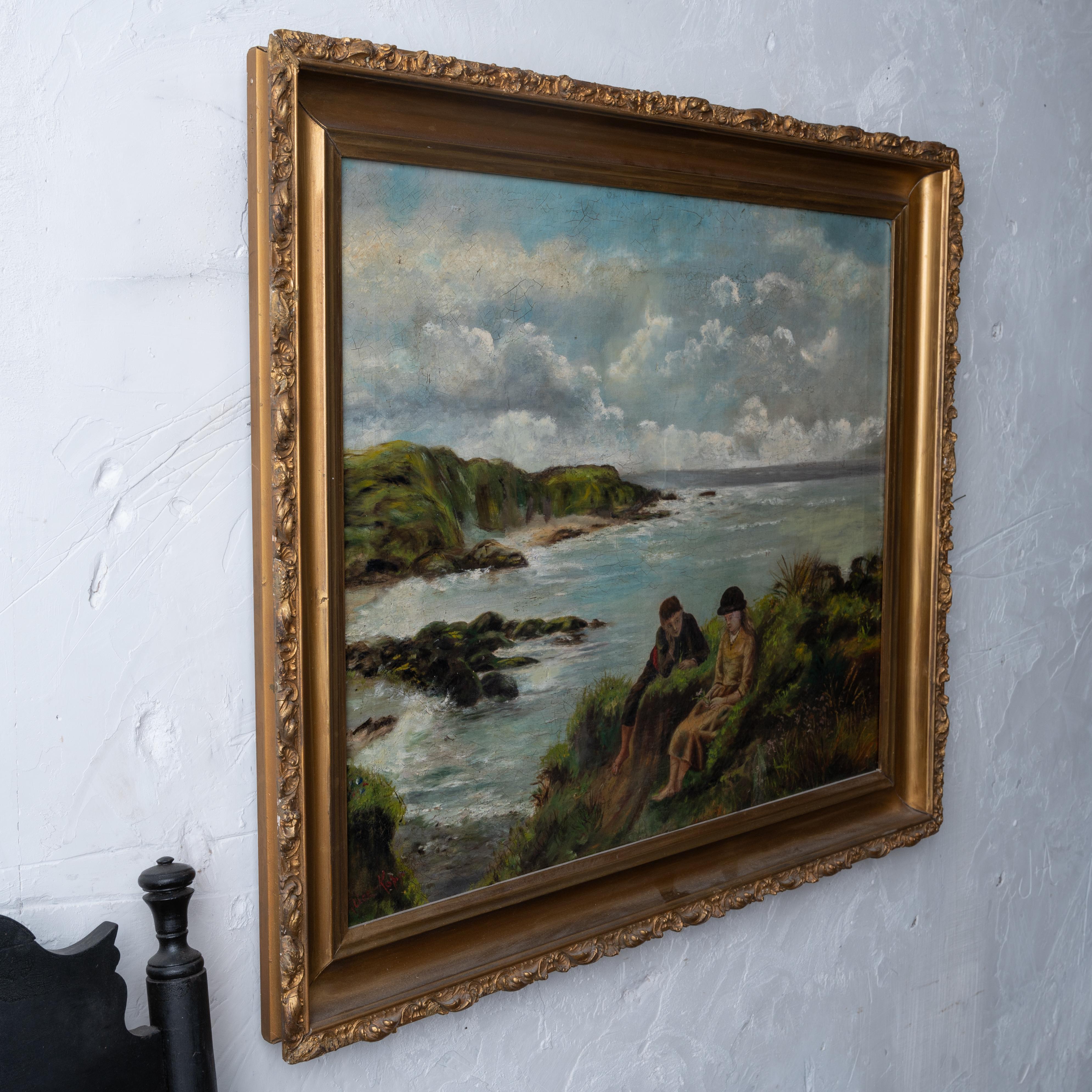 „Young Dreams, Genregemälde nach James Clarke Hook im Angebot 1