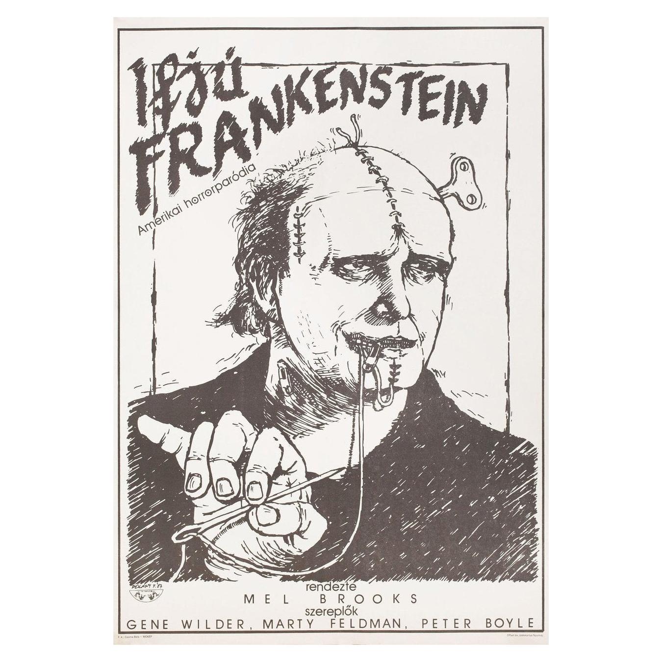 "Young Frankenstein" 1988 Hungarian A1 Film Poster