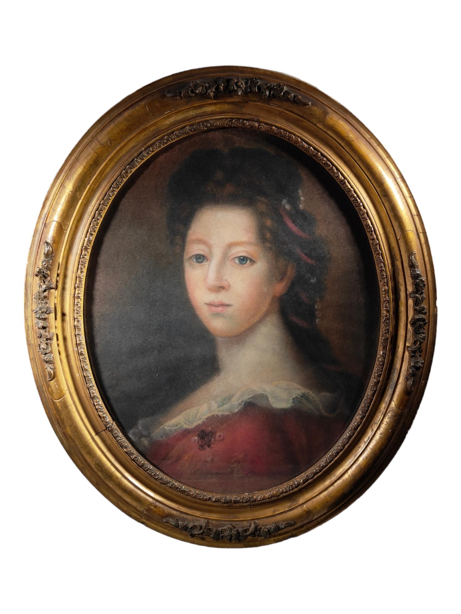 Young French Portrait 18th Century In Good Condition In Madrid, ES