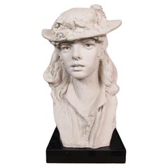 « Jeune fille avec des roses sur son chapeau » par Austin Productions d'après A. Rodin (1979)