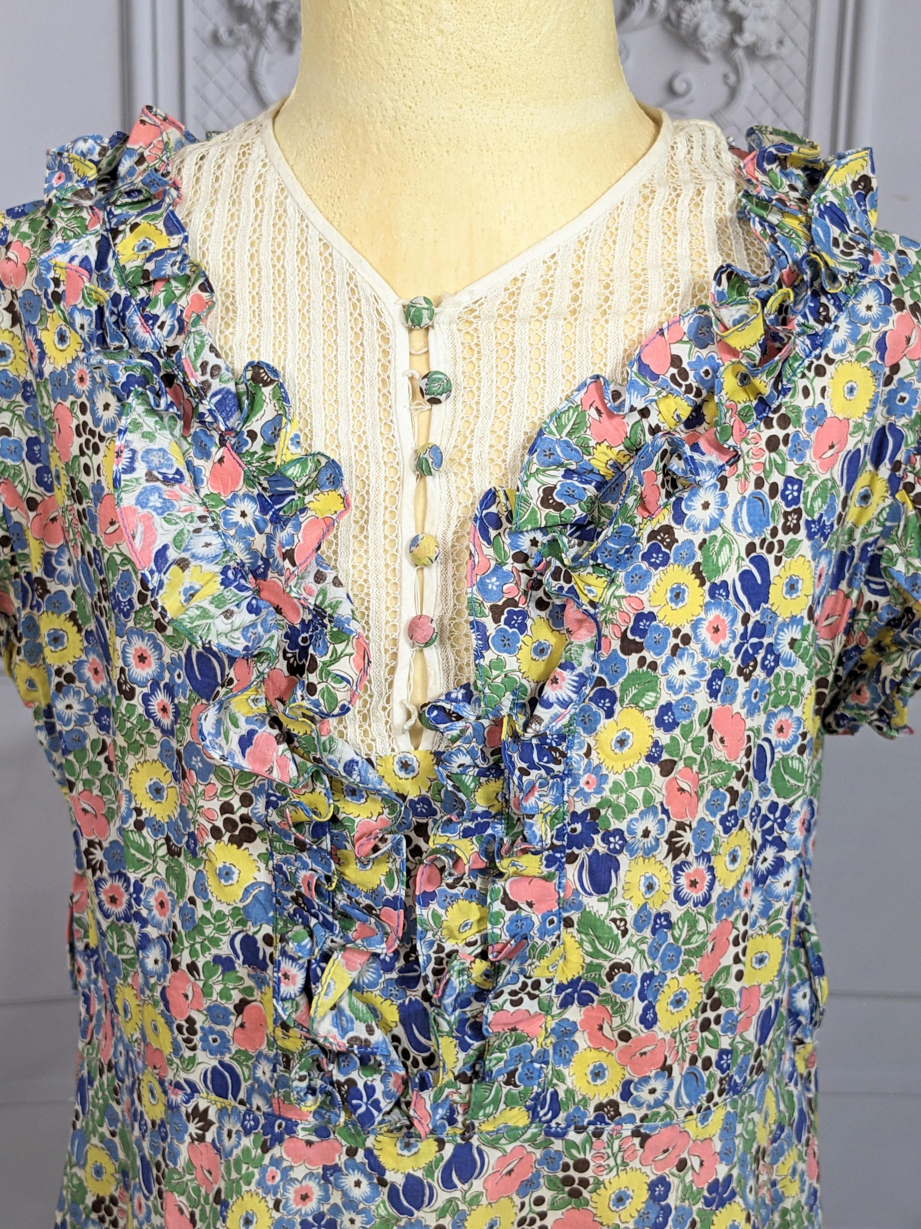 Young Girls Floral Ensemble, 1939 Worlds Fair For Sale 7
