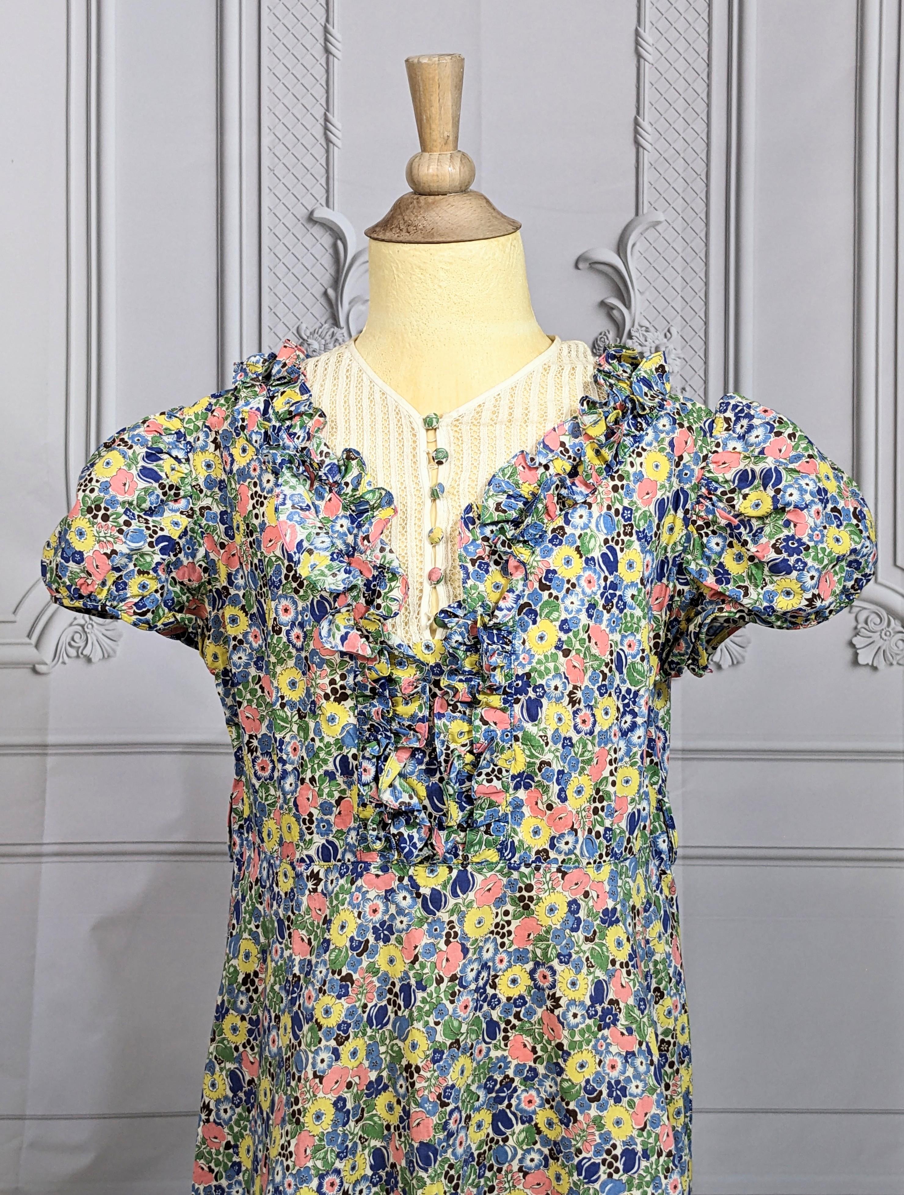 Young Girls Floral Ensemble, 1939 Worlds Fair For Sale 8