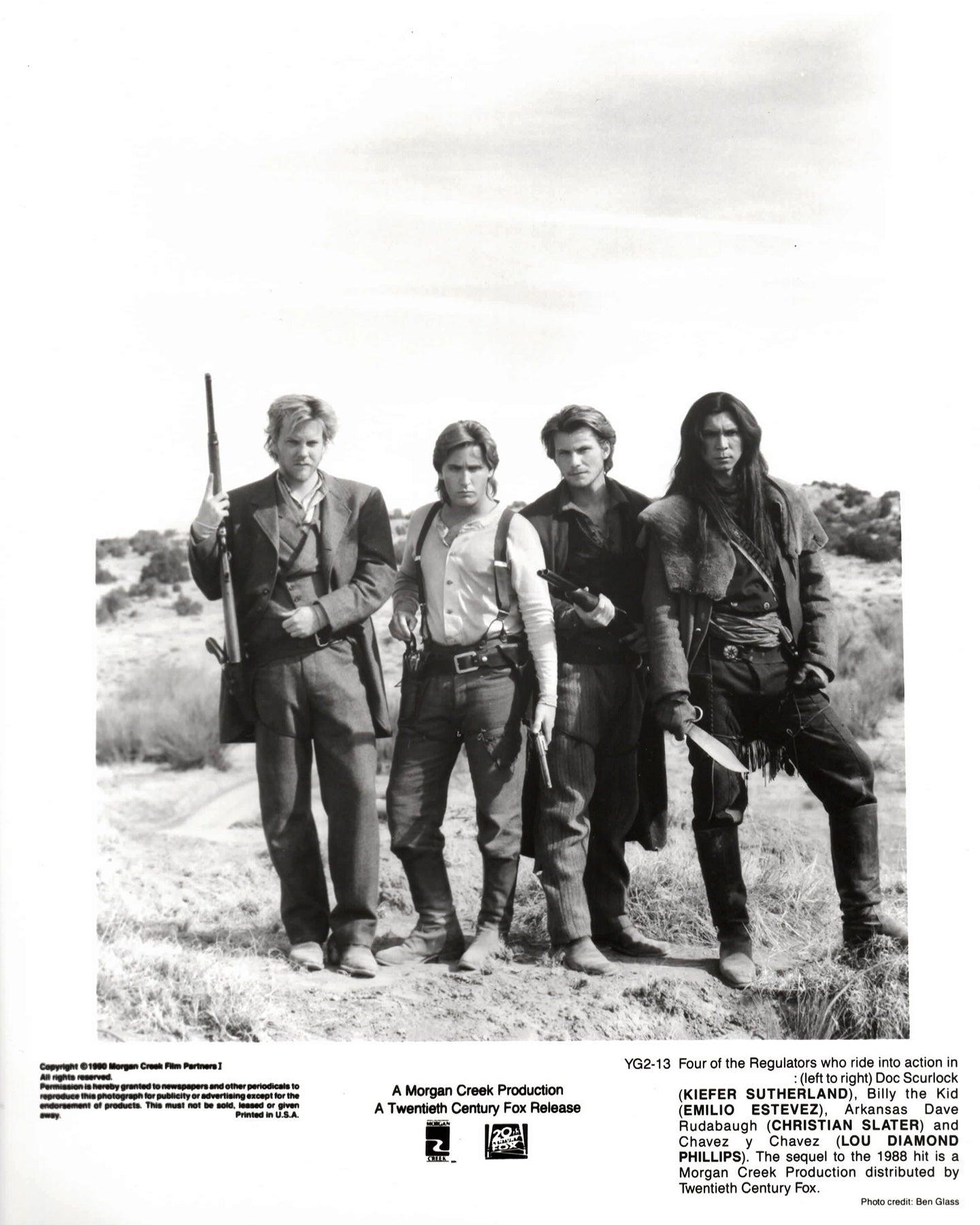 Carta Young Guns 1988 Pubblicità Film Film Stampa Ancora incorniciato in vendita
