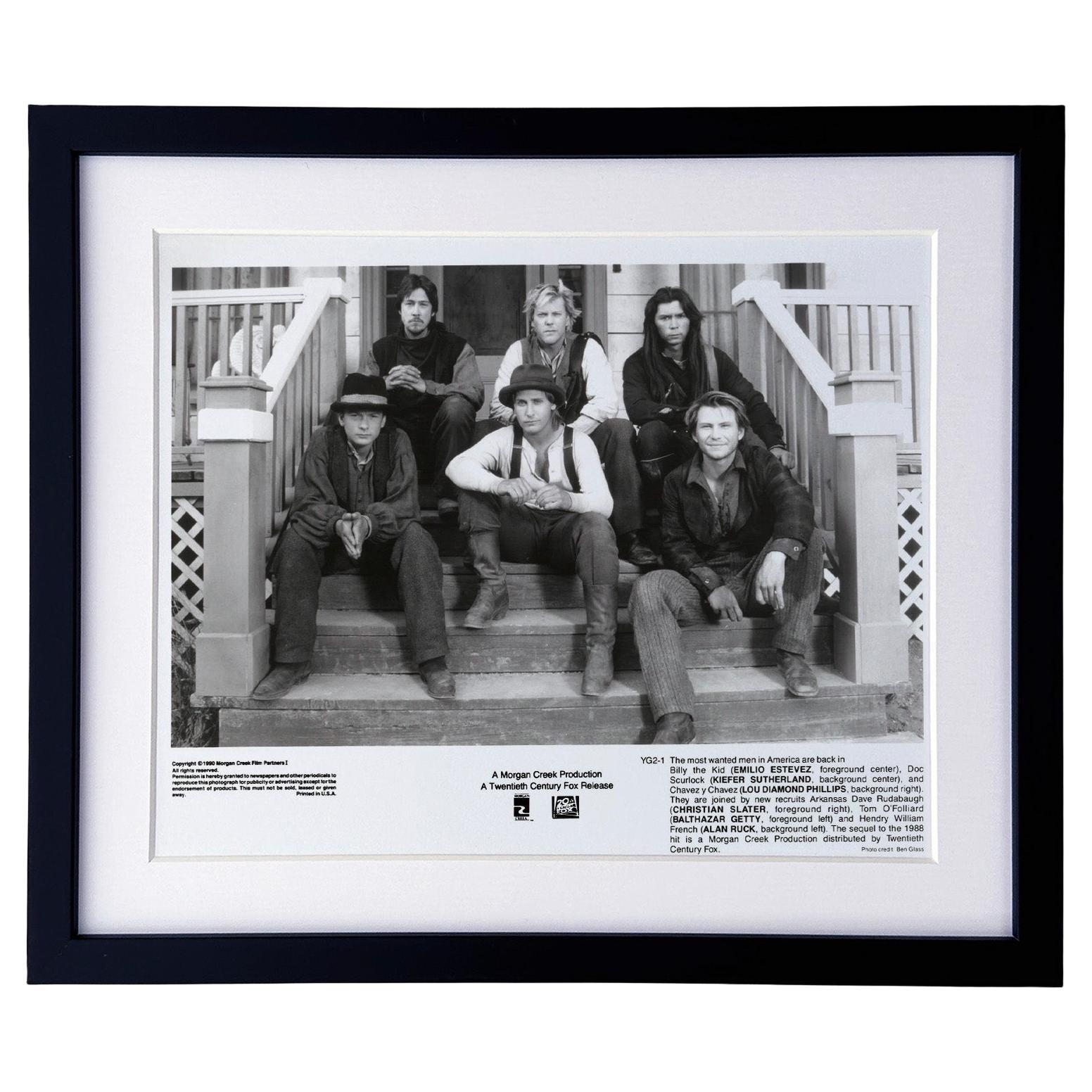 Young Guns 1988 Publicity Film Movie Press Still Framed en vente