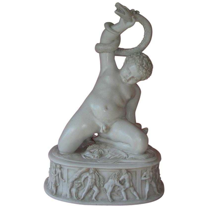 Young Hercules Marble Bust Sculpture, 20th Century For Sale