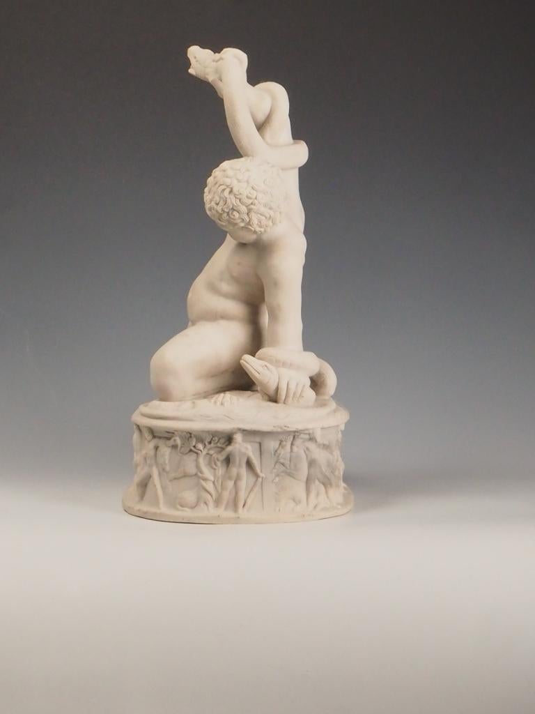 Young Hercules Statue – Marble Composite Reproduction of Famous Thorvaldsen For Sale 1