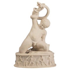 Statue du jeune Hercule - Reproduction en marbre composite du célèbre Thorvaldsen