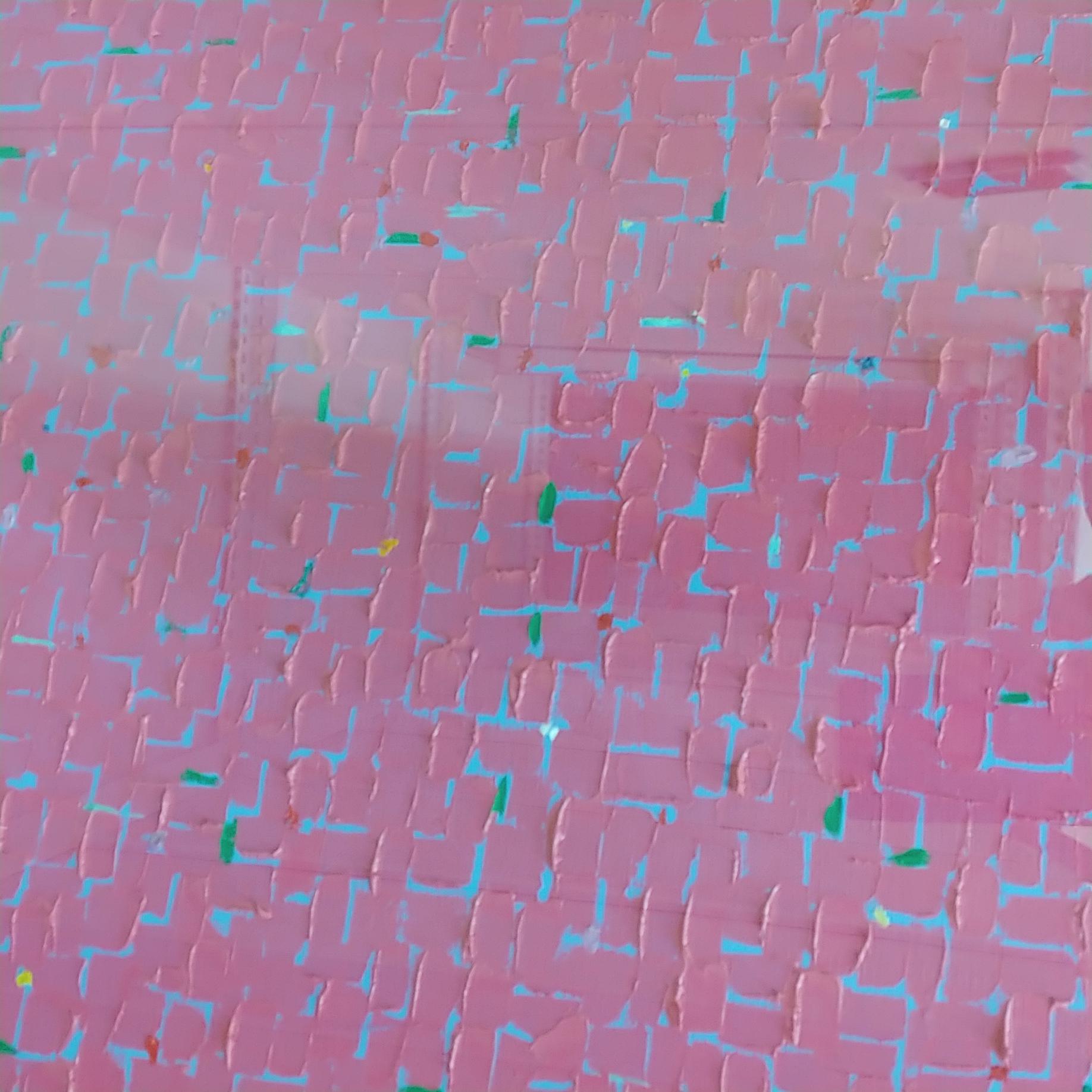 Water  - Pink Abstract Painting by Young Il Ahn 