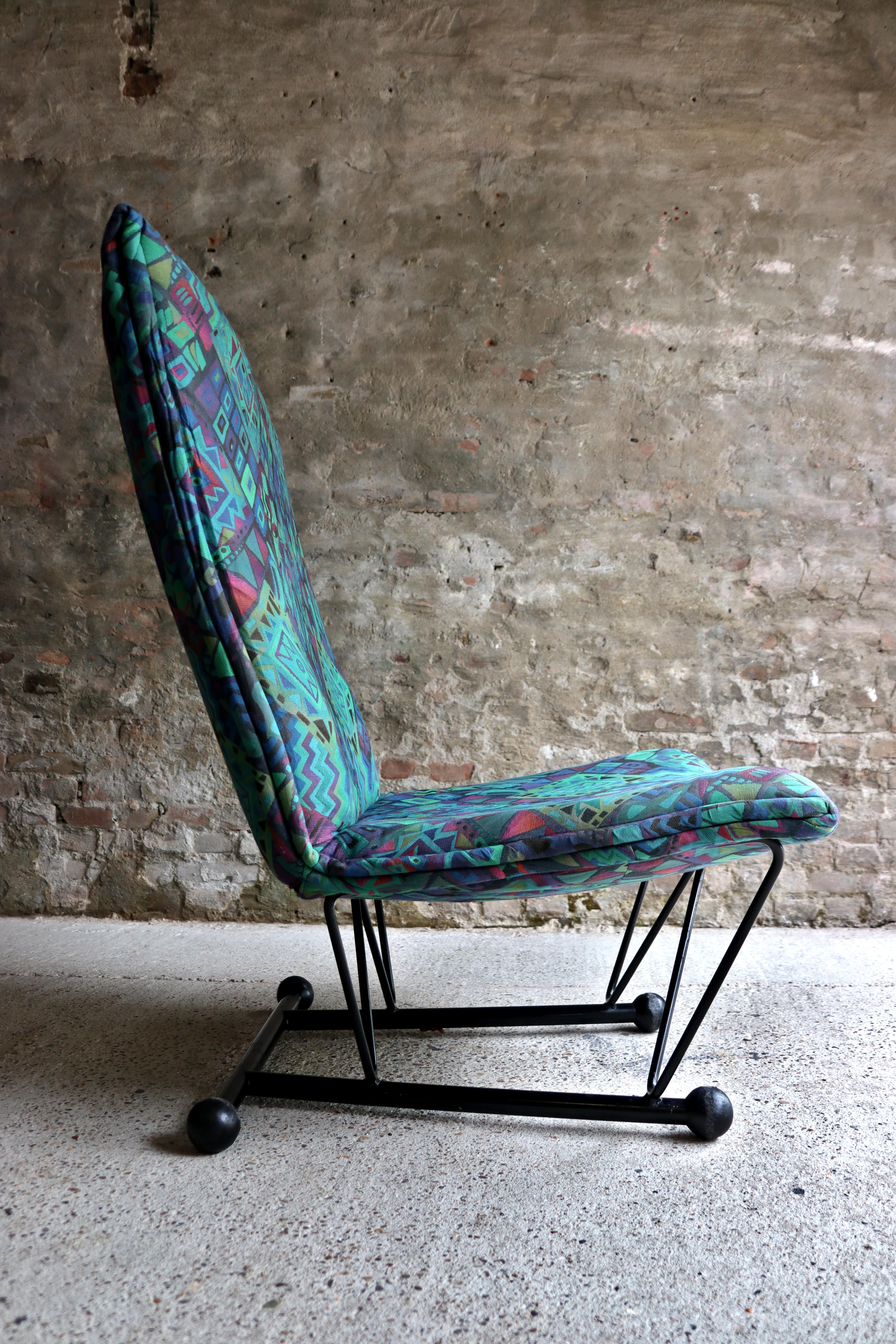 Young International – Flyer chair – Turquoise – Mazairac and Boonzaaijer – Dutch For Sale 4