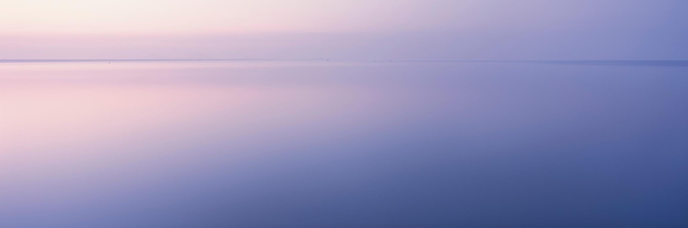 Young Jin Choi Color Photograph - Manghae, Purple Mist (Photograph, Print, Sunset, Peaceful Waters, South Korea)