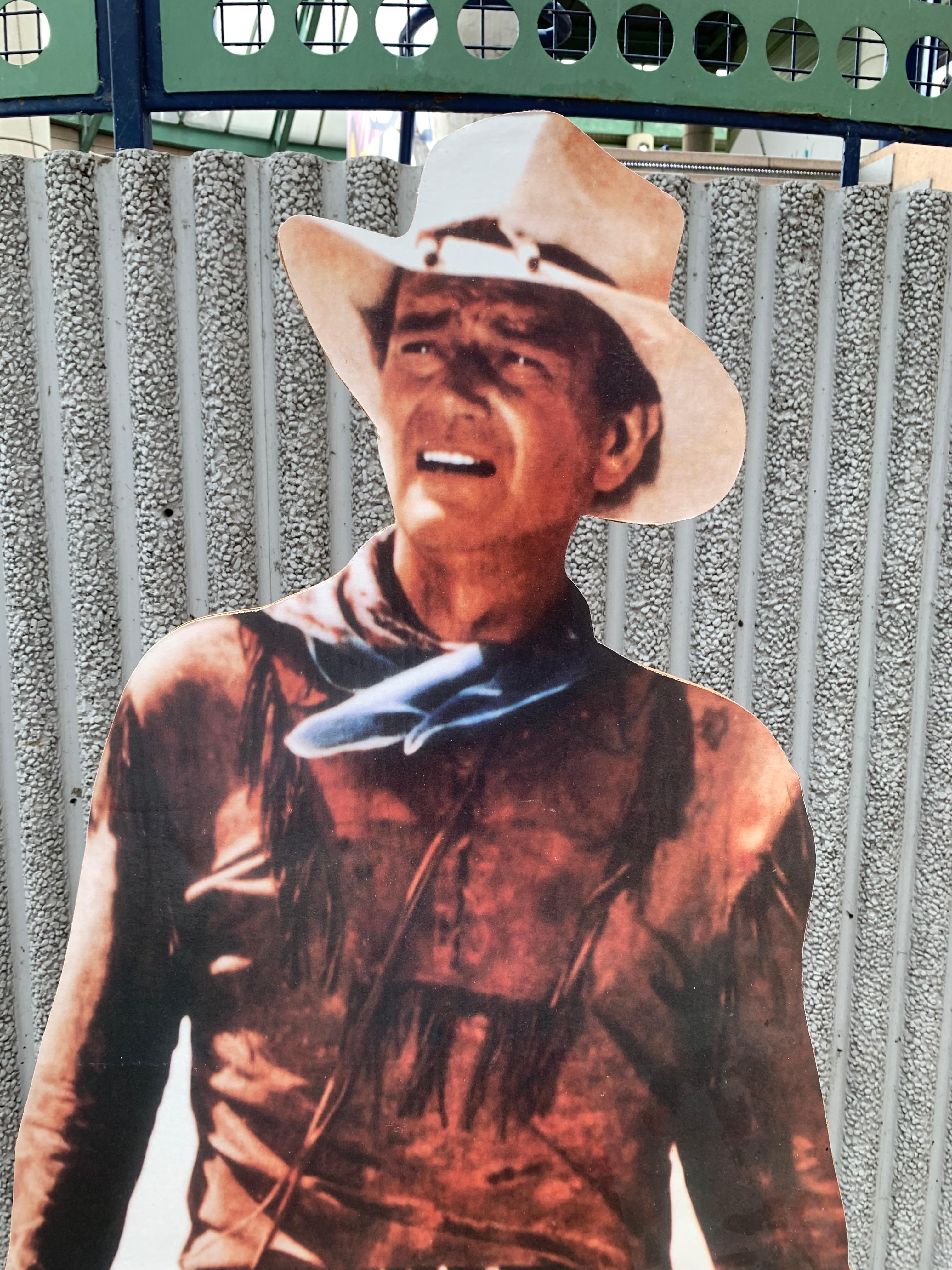 Post-Modern Young John Wayne Silhouette, from a Traveling Cinema, 1980-1997 For Sale