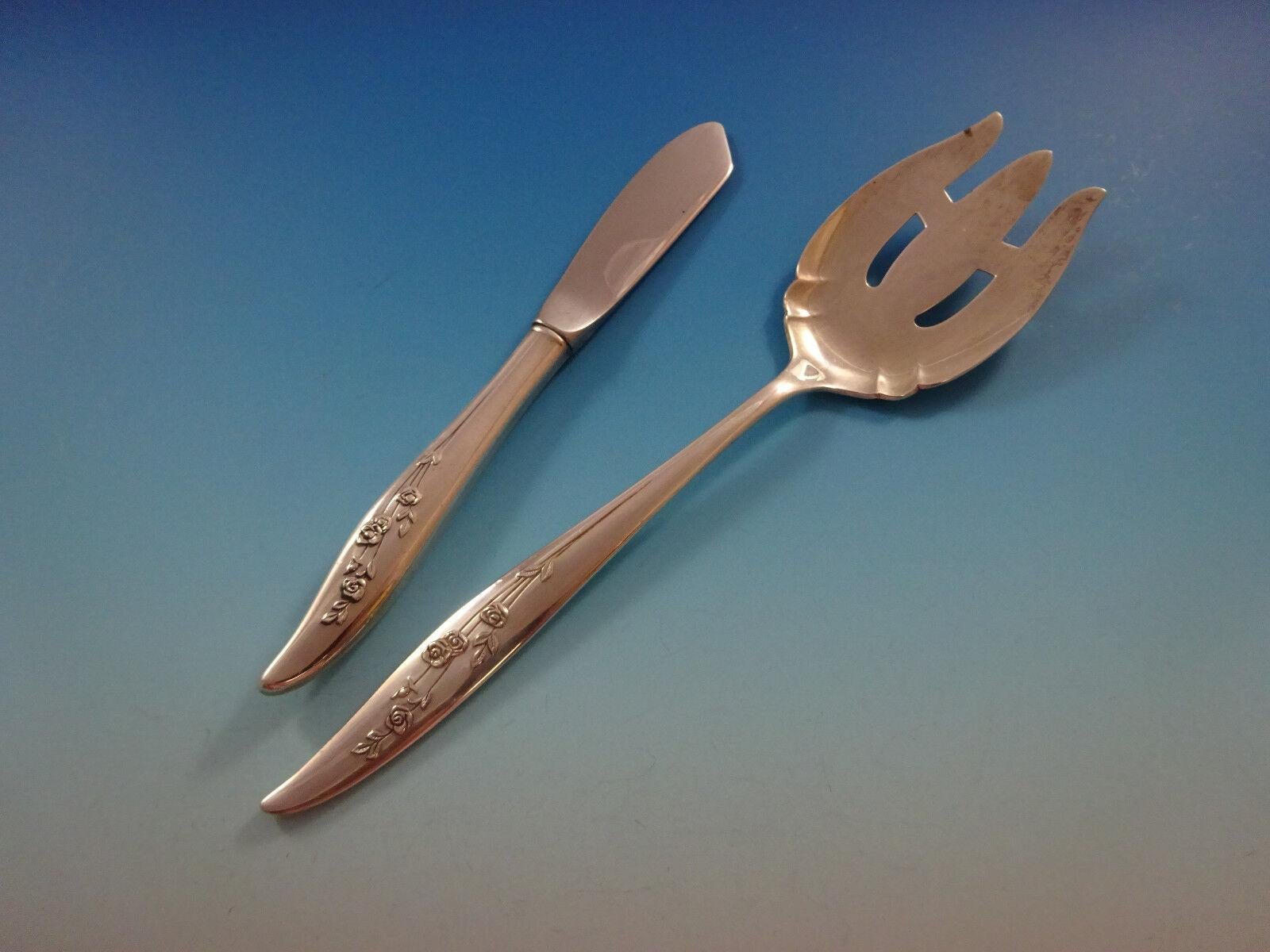 Young Love by Oneida Set di posate in argento sterling per 8 persone 48 pezzi In condizioni ottime in vendita a Big Bend, WI
